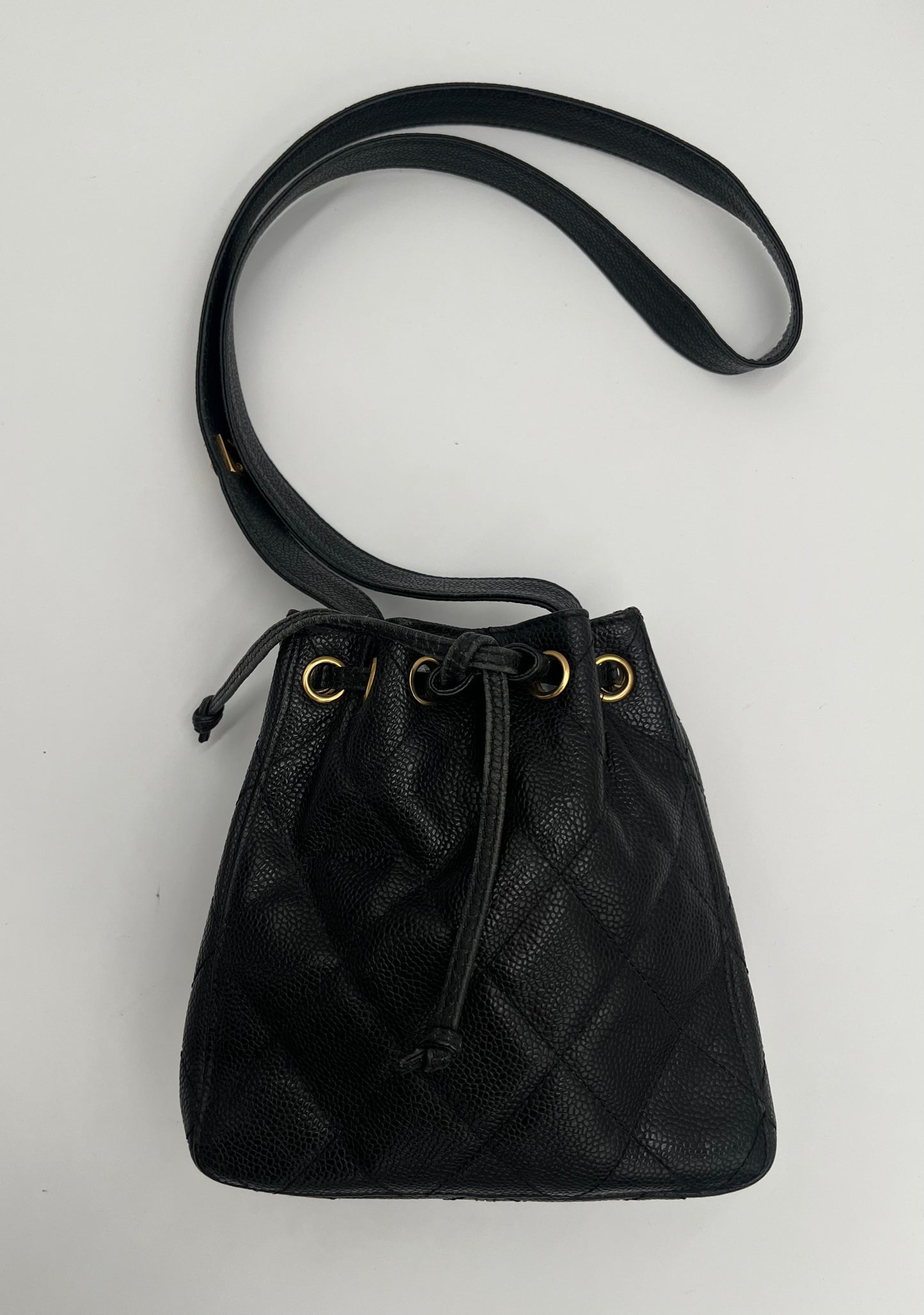 Chanel Caviar Drawstring Bucket