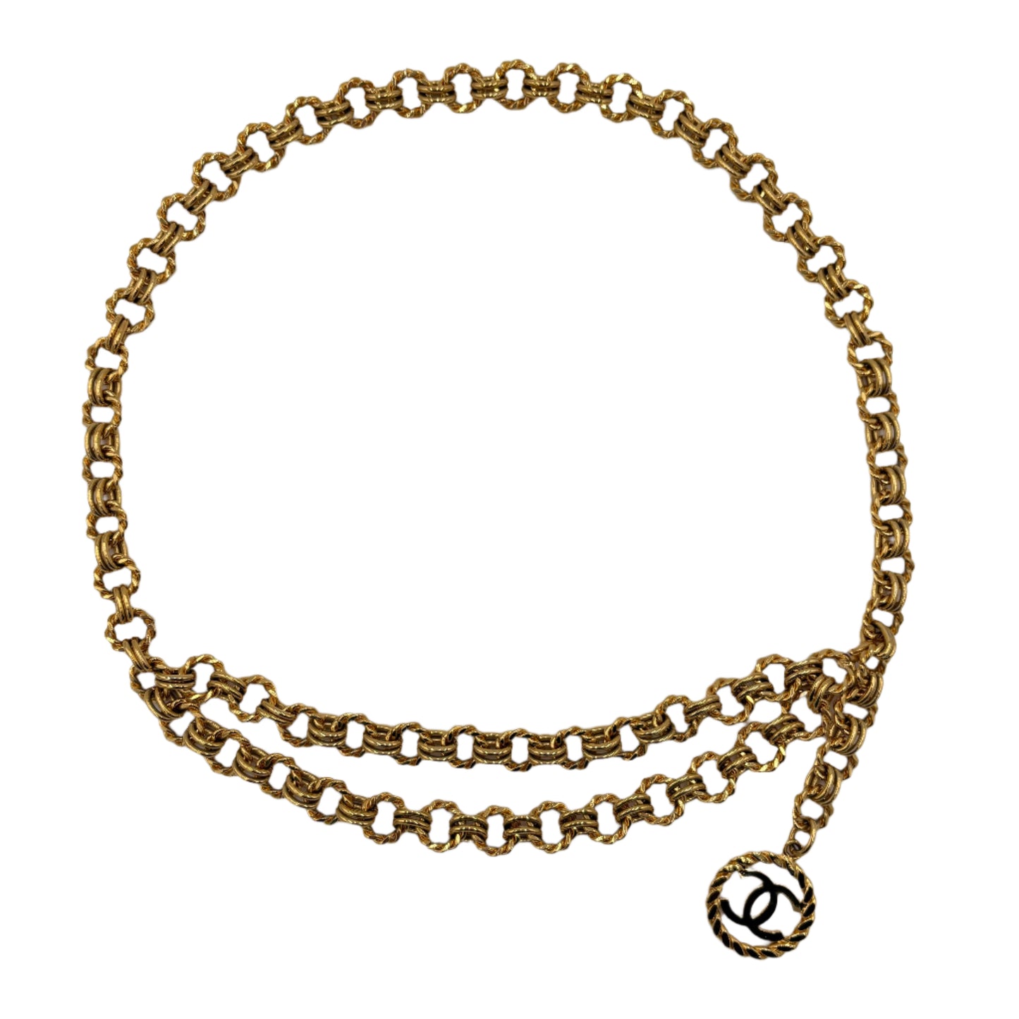 1987 Chanel Gold CC Chain Belt
