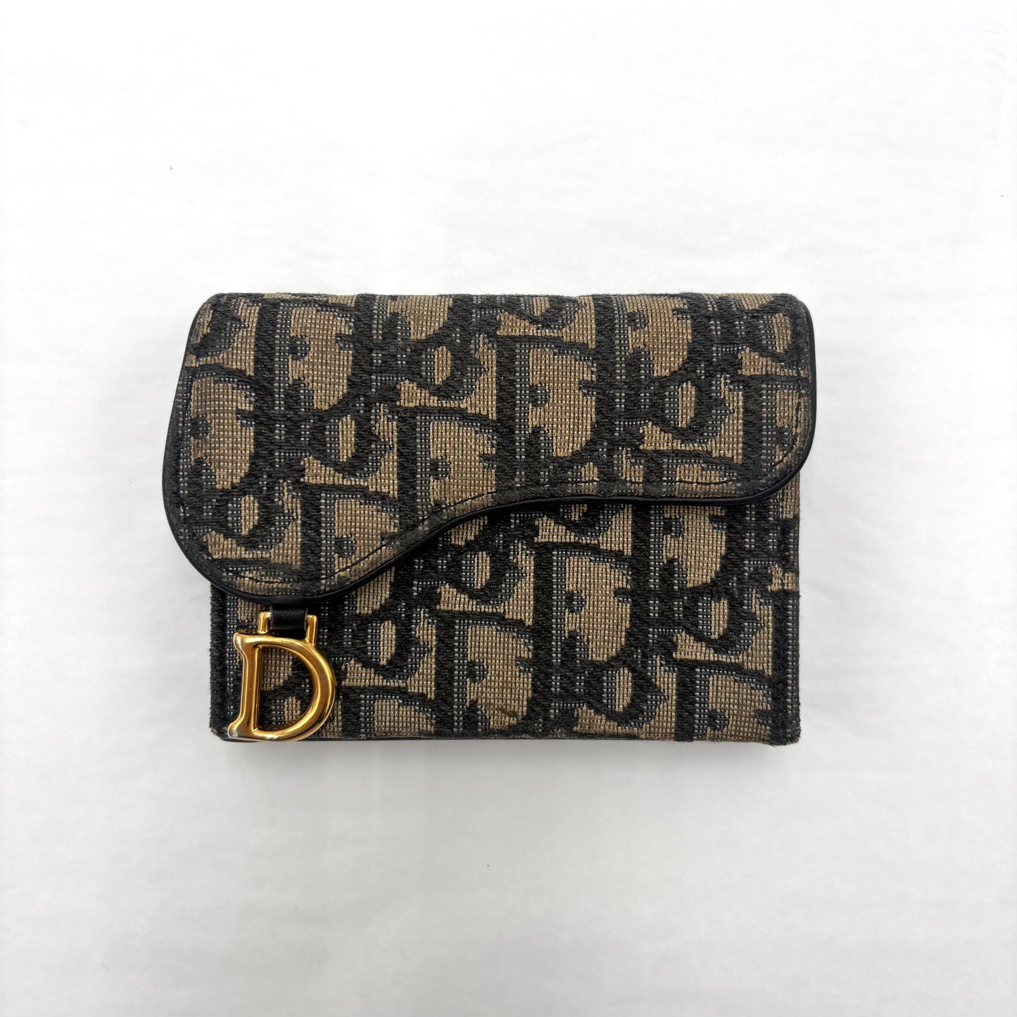 Christian Dior Saddle Jasmine Gusset Card Holder