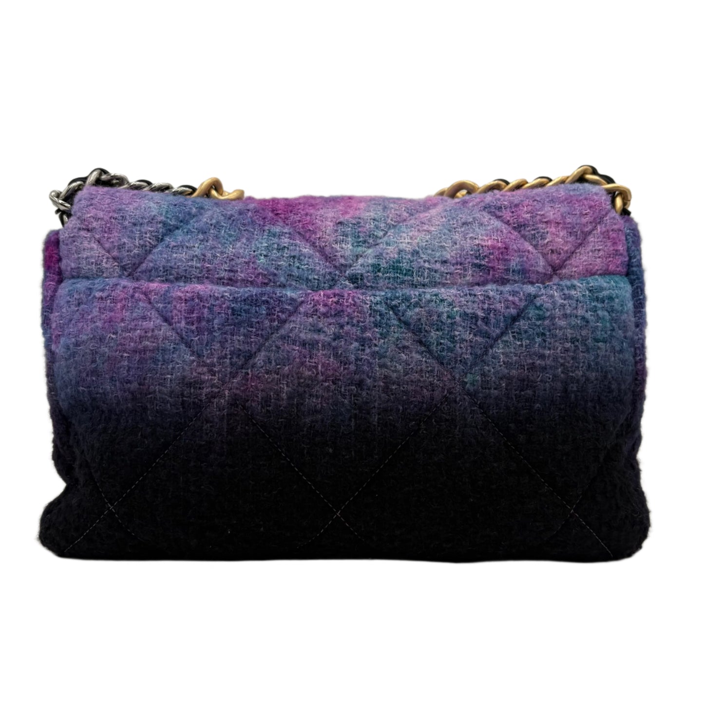 2020 Chanel Tweed Mixed Metal Hombre 19 Bag