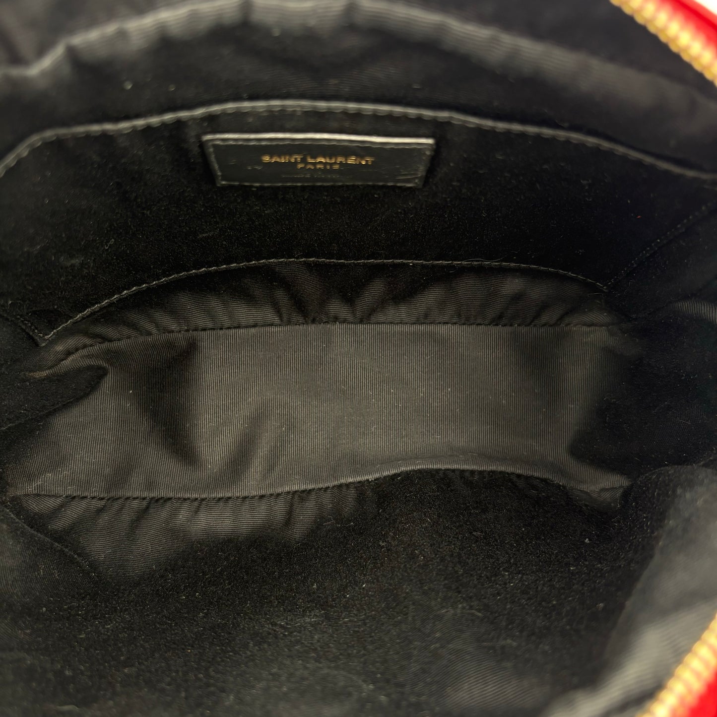 YSL Saint Laurent Lou Chevron Camera Bag