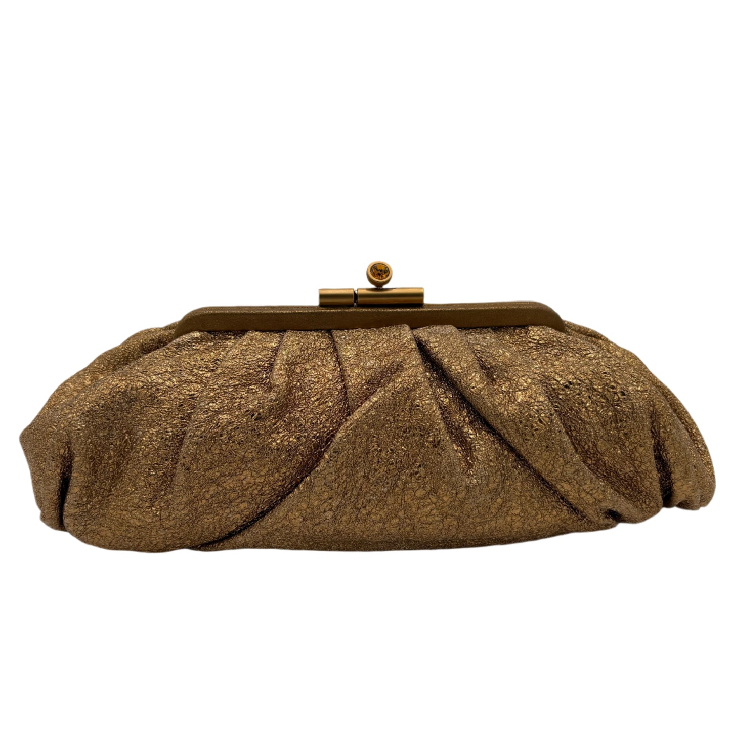 Chanel Gold Metallic Clutch