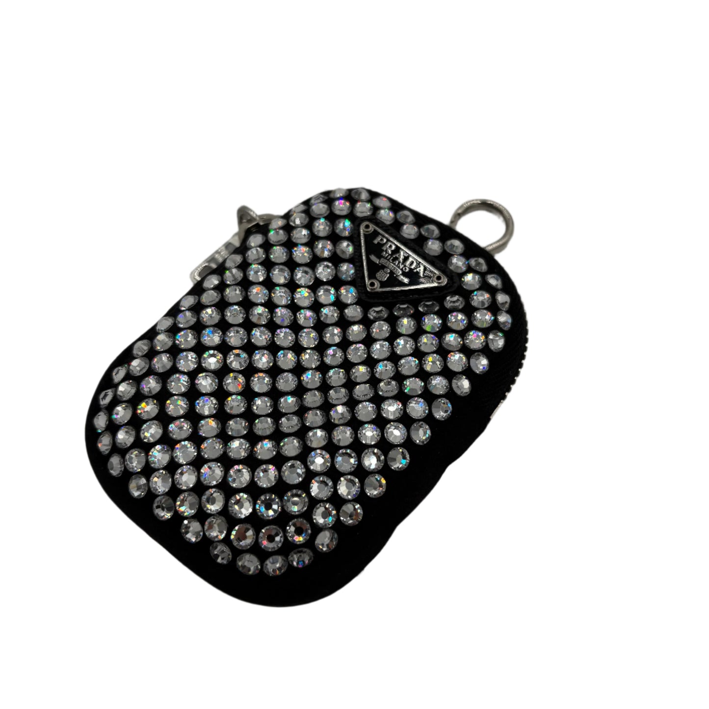 Prada Re-Edition 2005 Crystal Black Silk Crossbody