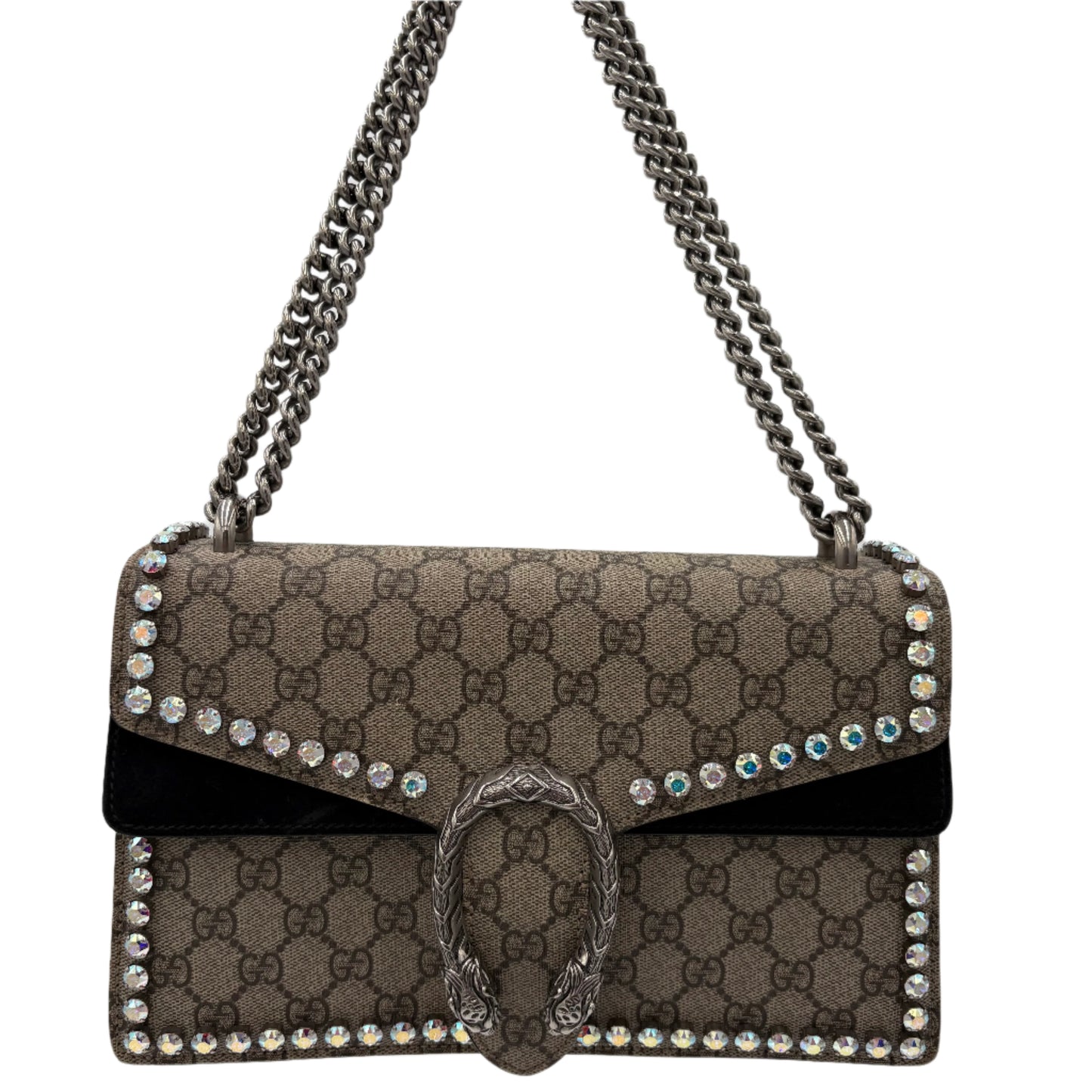 2018 Gucci GG Supreme Crystal Studded Dionysus