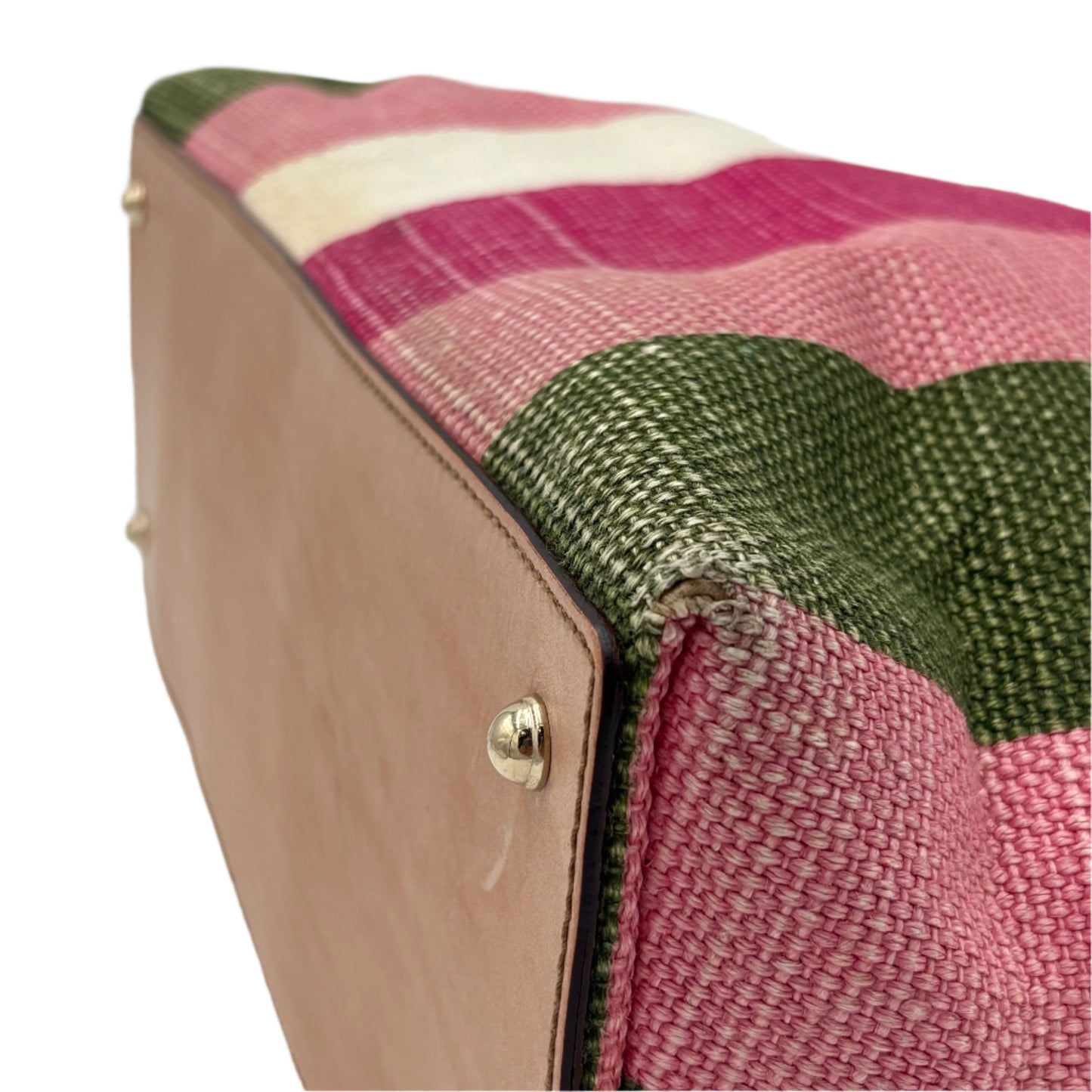 Gucci Nailhead Bamboo Handle Tote