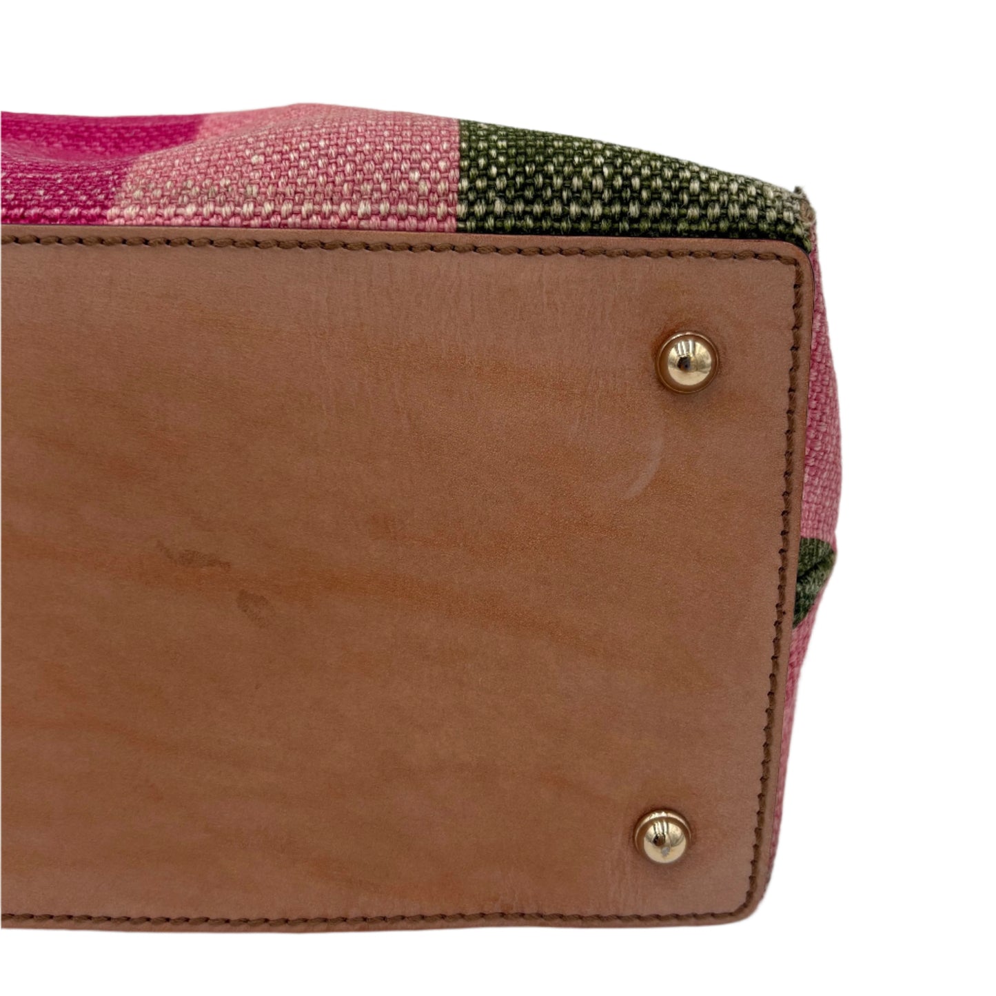 Gucci Nailhead Bamboo Handle Tote