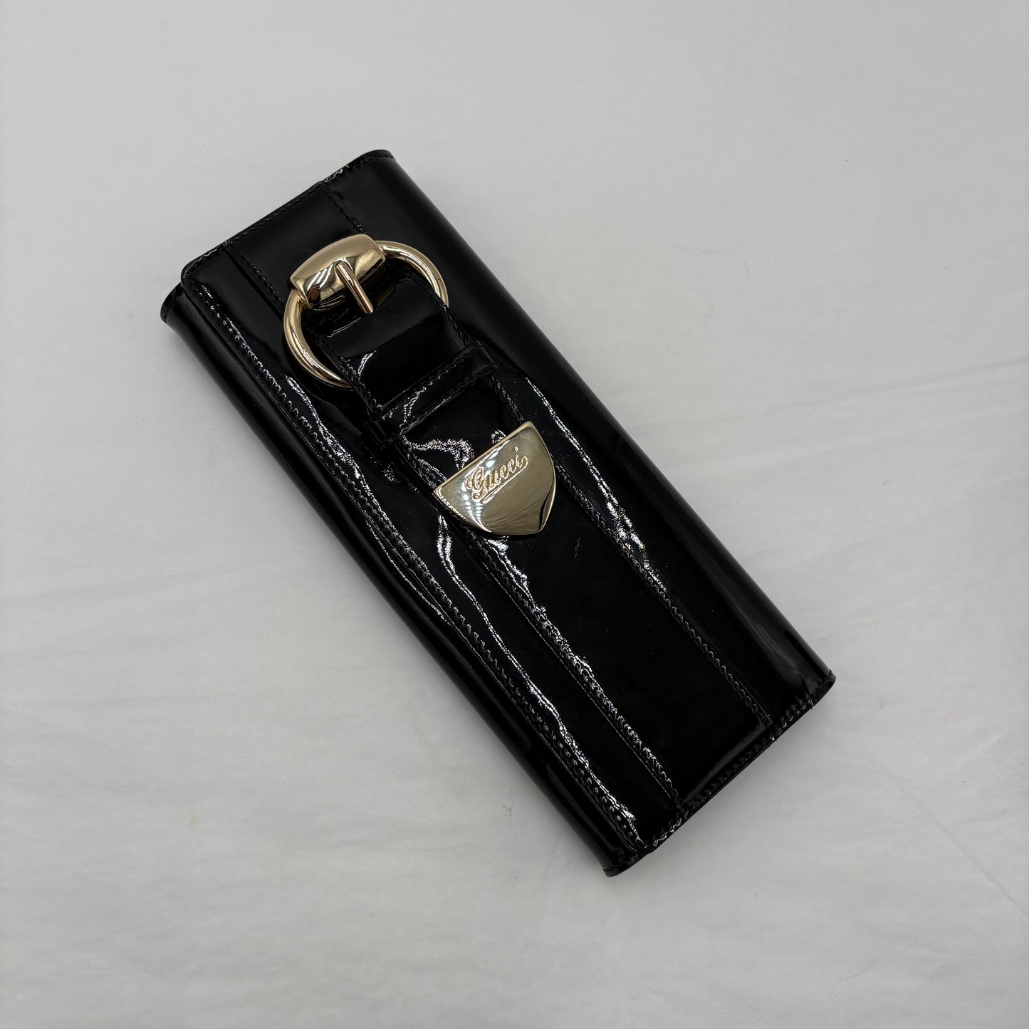 Gucci Patent Leather Romy Clutch