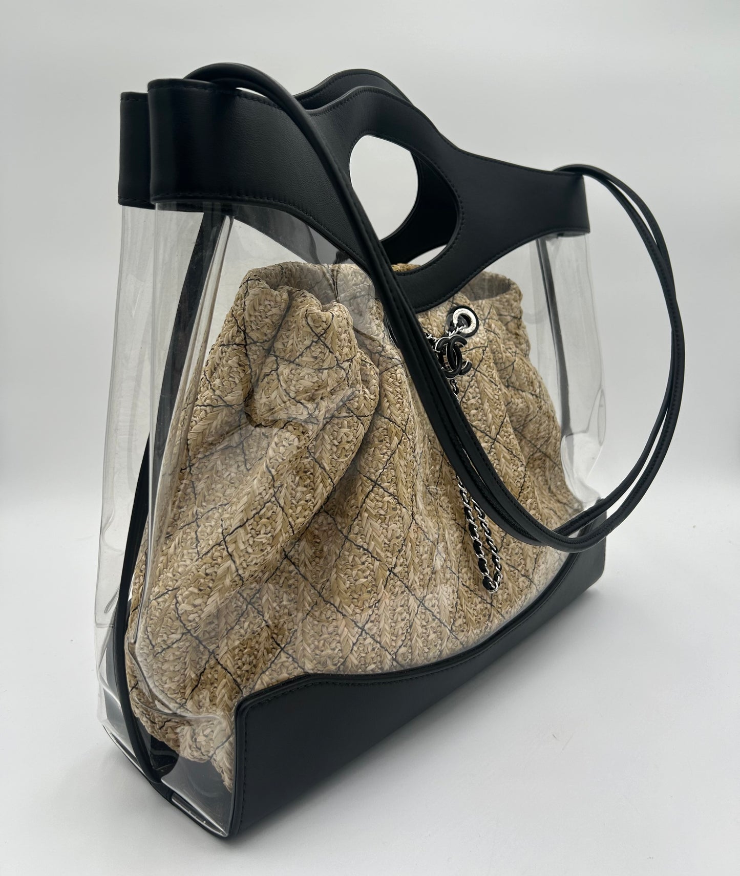 2018 Chanel 2 Way 31 PVC Tote-Calfskin