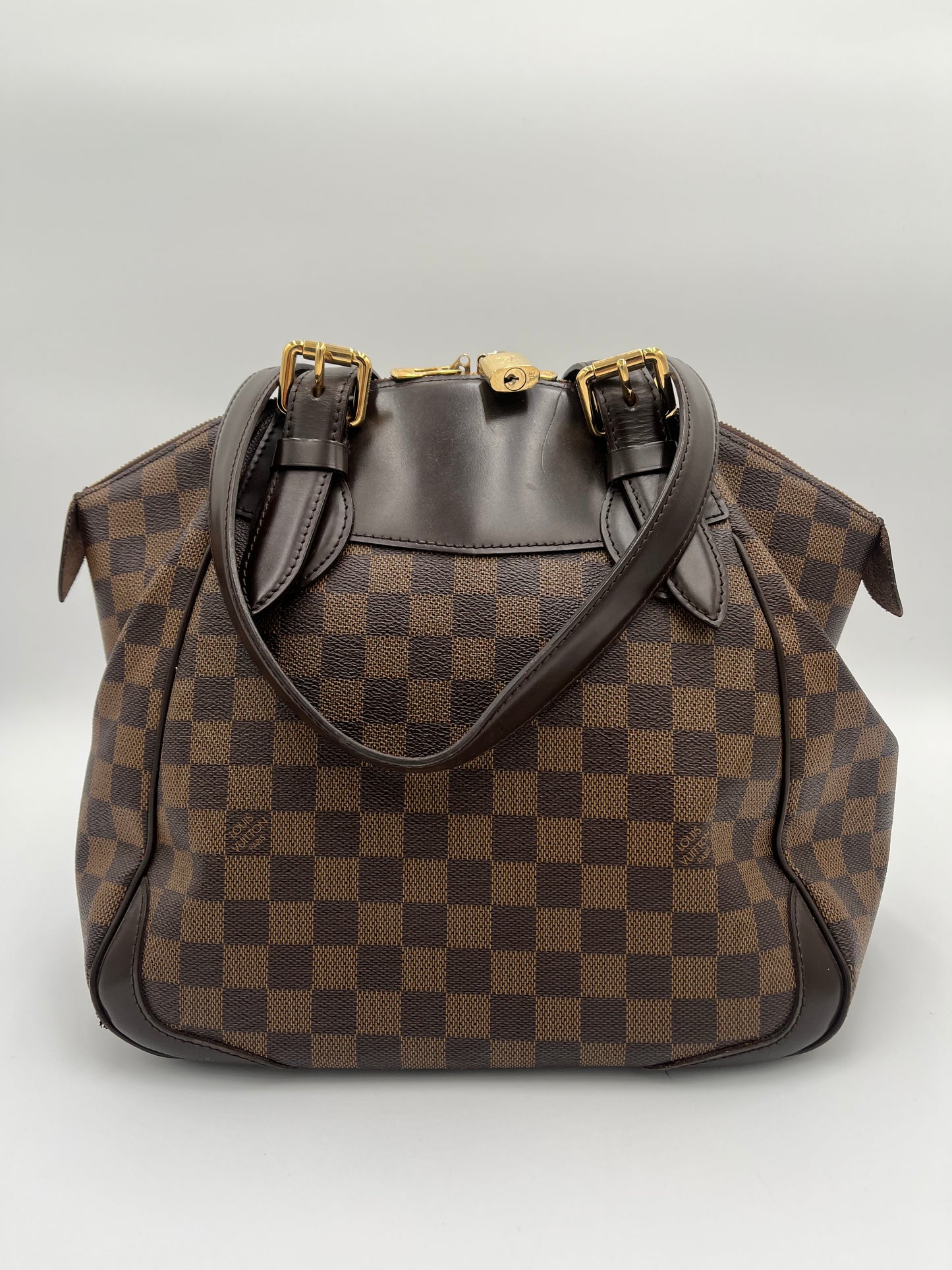 Louis Vuitton Verona Handbag-Damier Ebene : MM