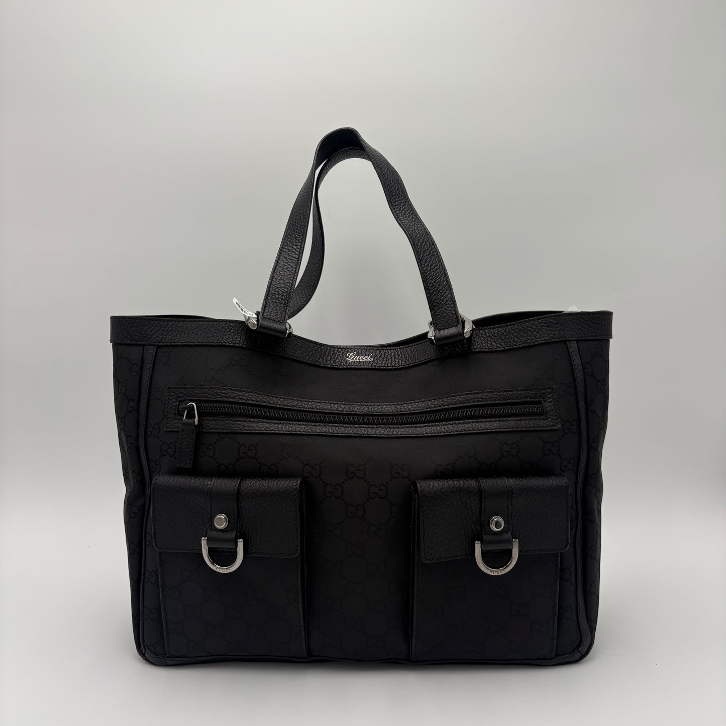 Gucci Canvas Leather Abbey Tote