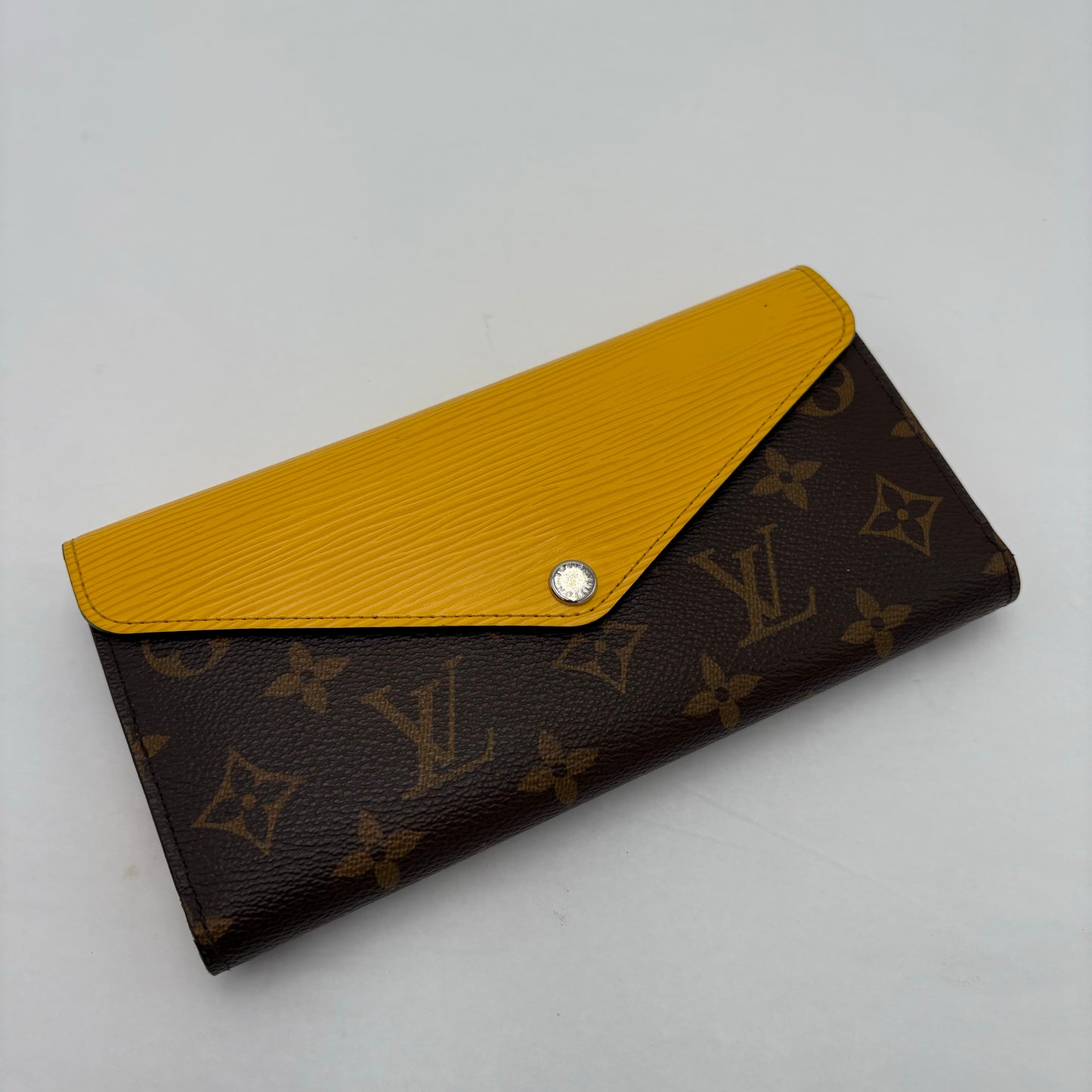 2013 Louis Vuitton Marie-Lou Long Wallet Yellow Epi/Monogram