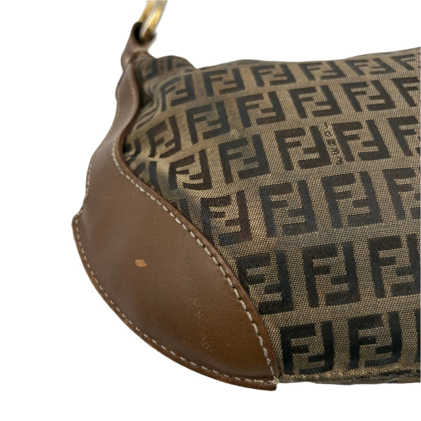 Vintage Fendi Zucchino Front Pocket Hobo Bag