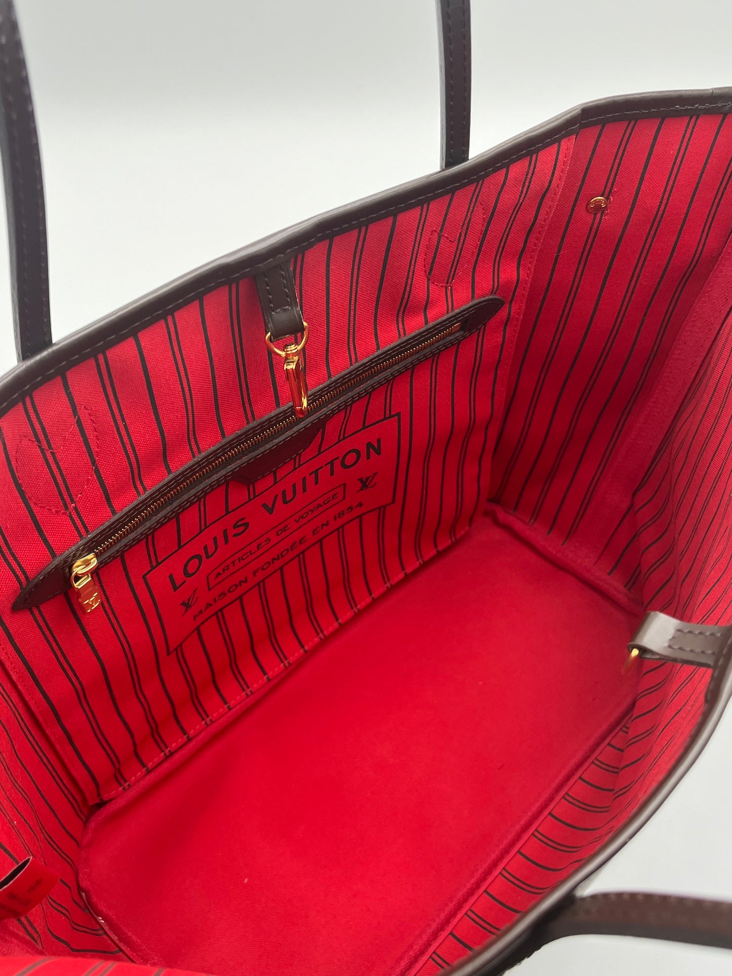 Louis Vuitton Neverfull..-Damier Ebene : MM