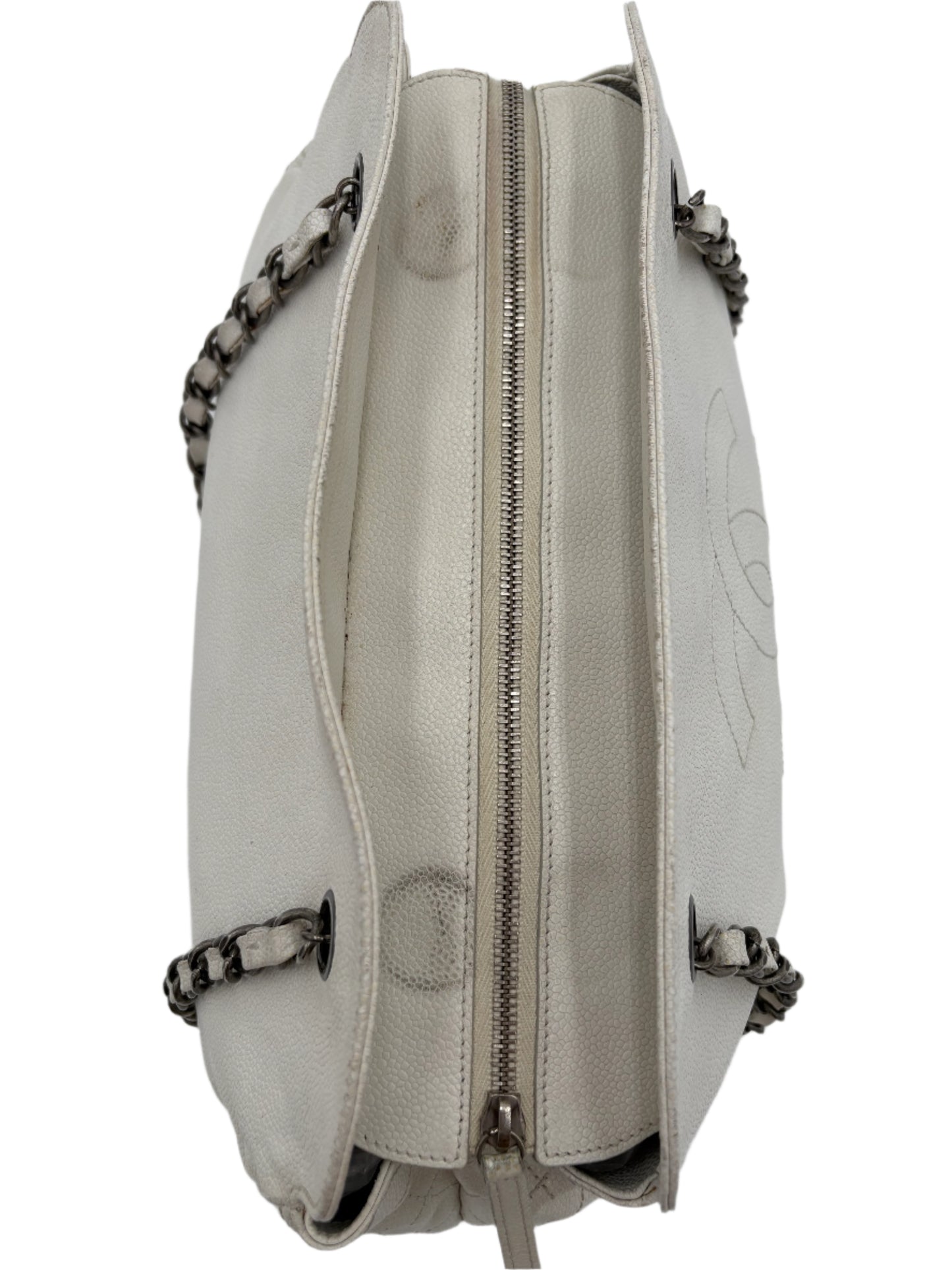 2010 Chanel Dual Pocket Bag-Ivory