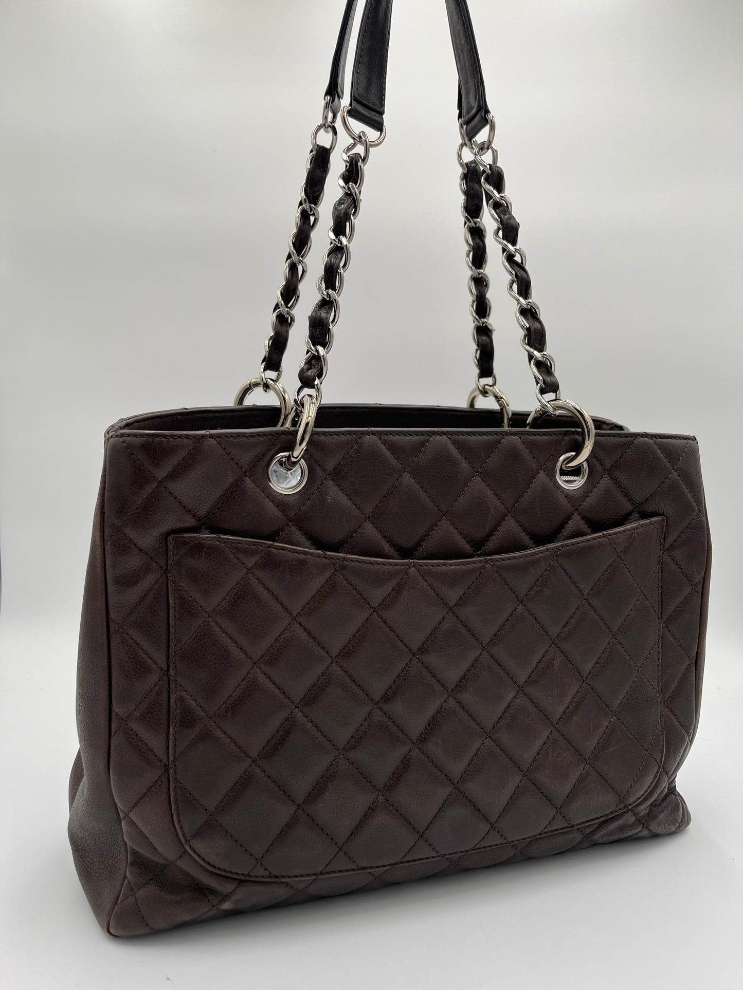 Chanel Caviar Grand Shopper-Choc Brown
