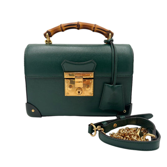 Gucci Small Padlock Bamboo Top Handle