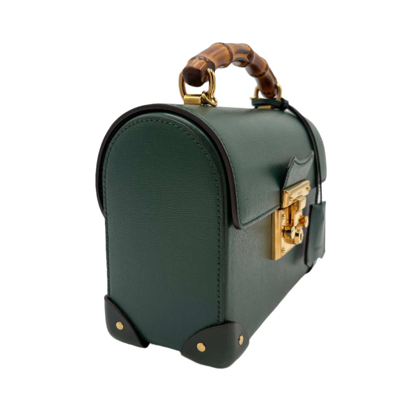 Gucci Small Padlock Bamboo Top Handle