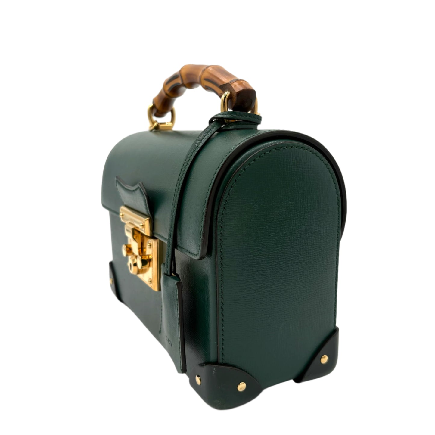 Gucci Small Padlock Bamboo Top Handle