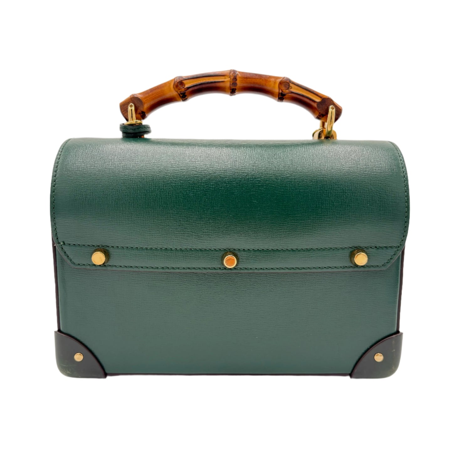 Gucci Small Padlock Bamboo Top Handle