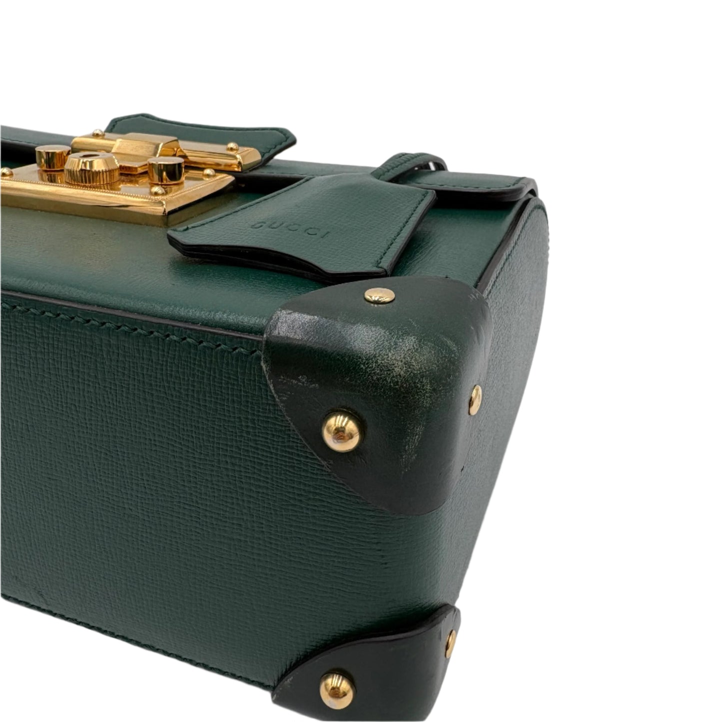 Gucci Small Padlock Bamboo Top Handle