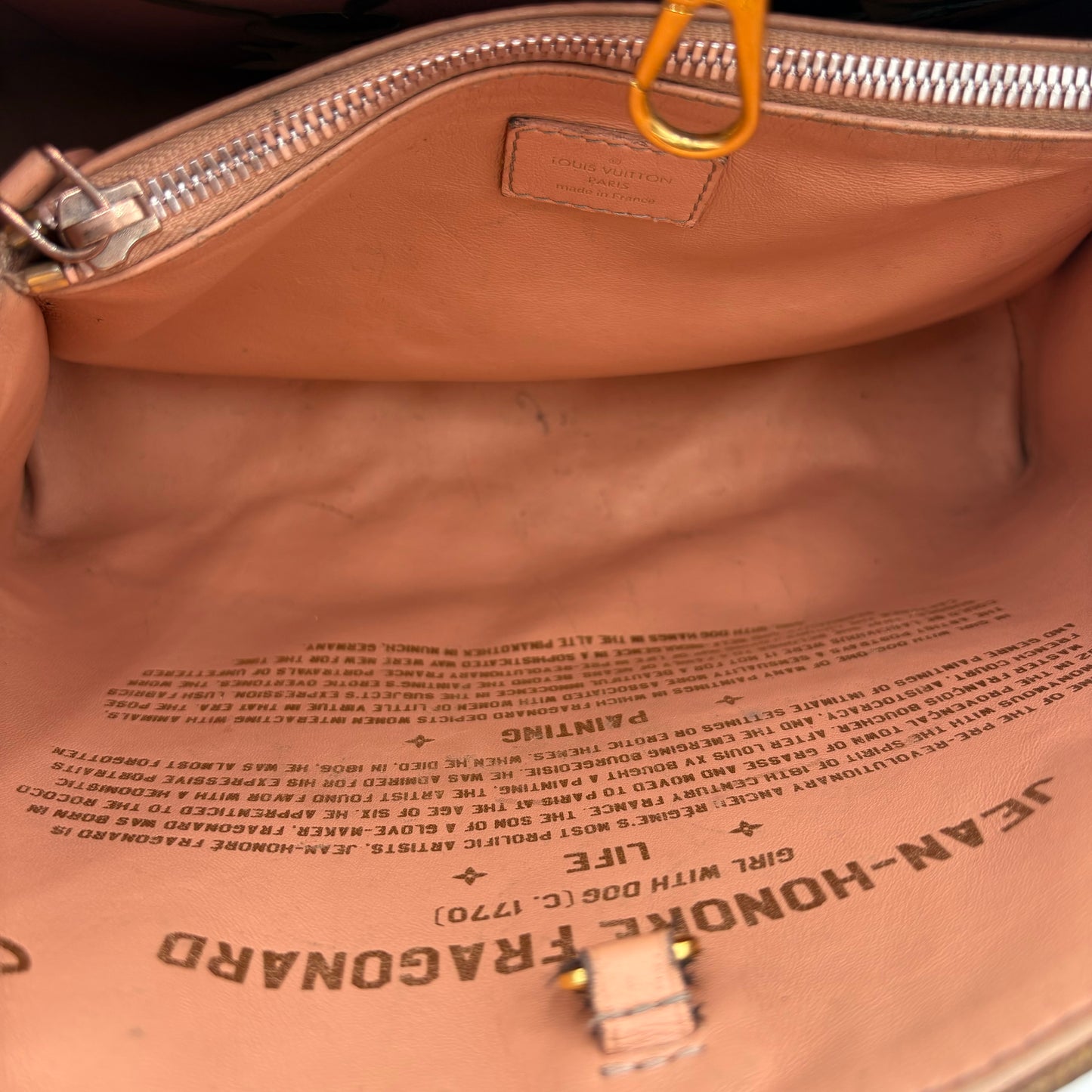 Louis Vuitton LIMITED Montaigne X Jeff Koons Fragonard Bag