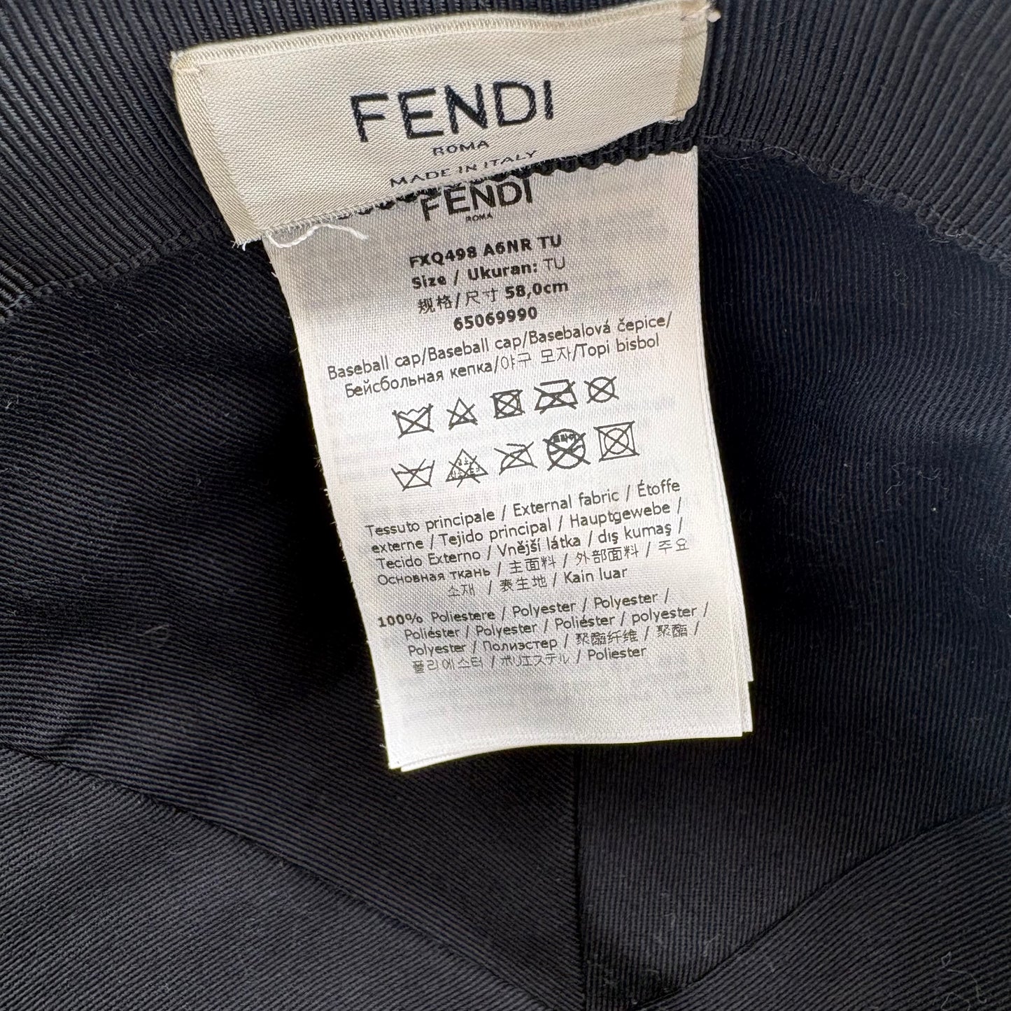 Fendi Baseball Cap 58cm