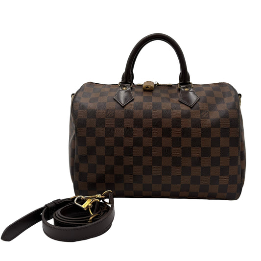 2013 Louis Vuitton Speedy Bandouliere 30 Damier Ebene