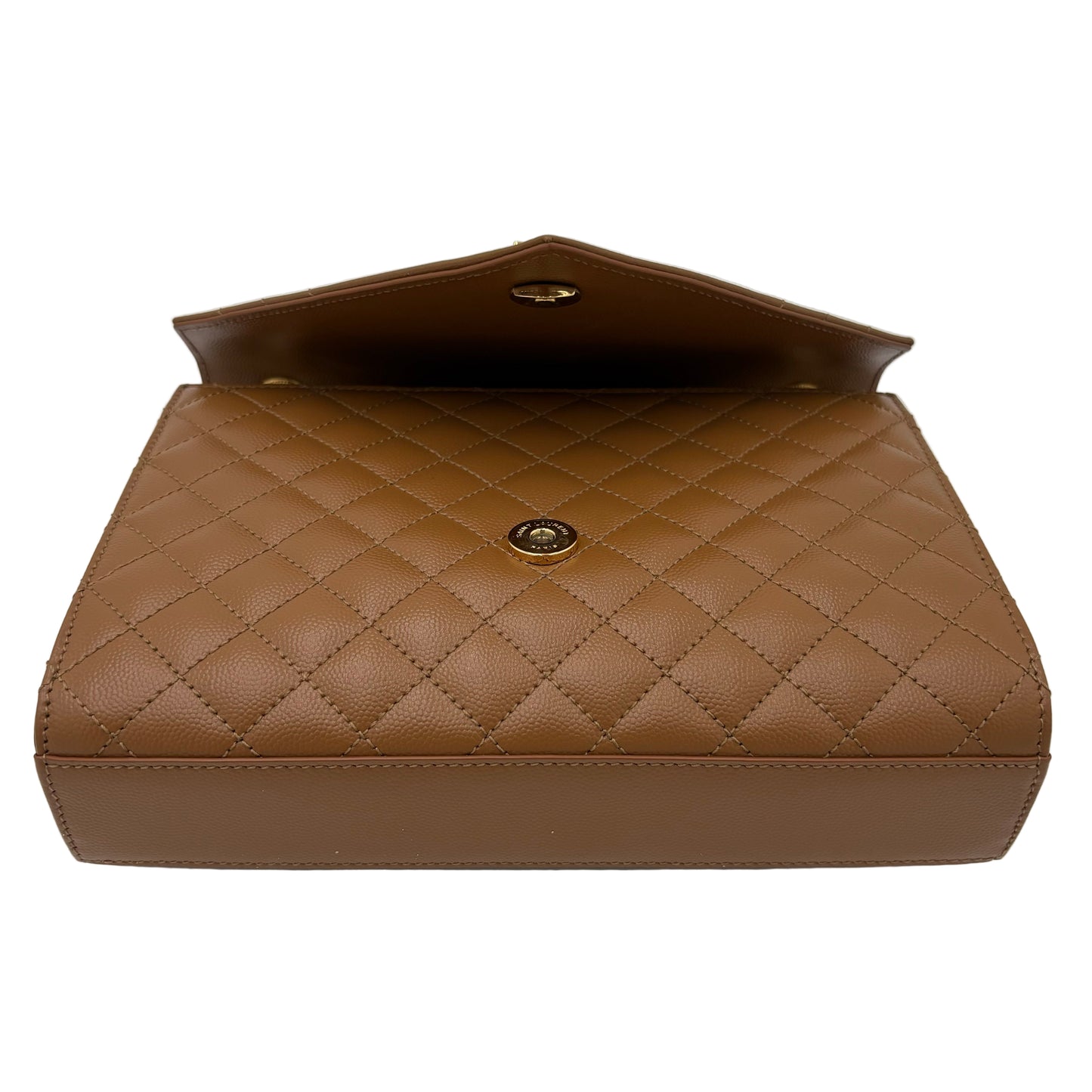 Saint Laurent Envelope Medium Matelassé Lambskin Bag