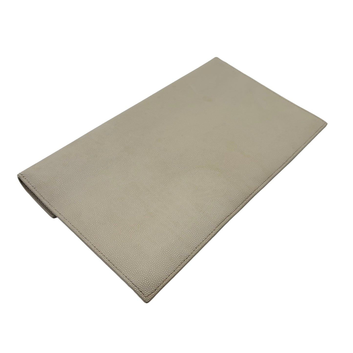 Saint Laurent Uptown Pouch Grain De Poudre Ivory