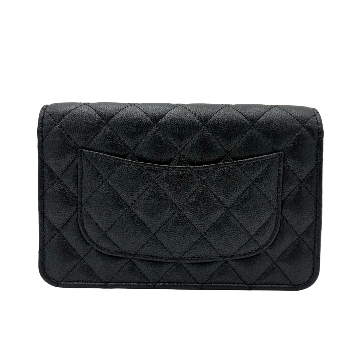 MINT 2023 Chanel Quilted Caviar Wallet On Chain