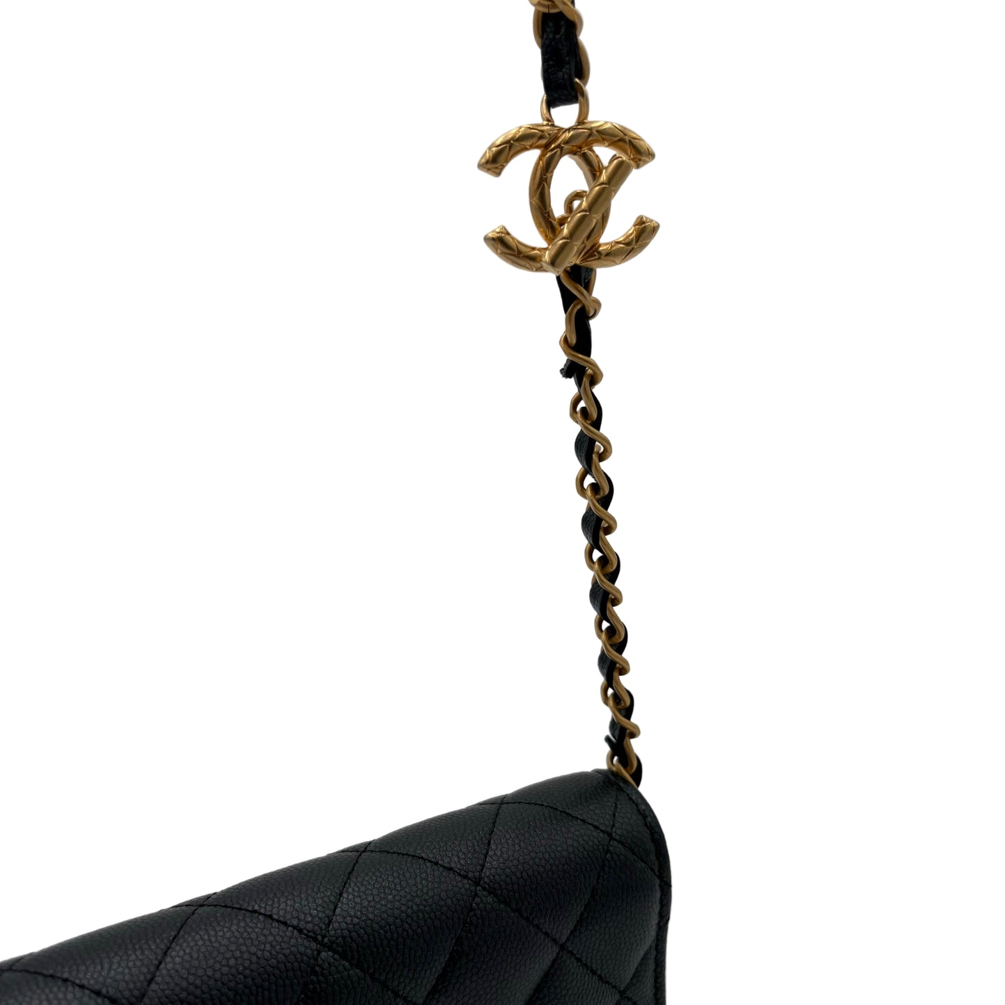 MINT 2023 Chanel Quilted Caviar Wallet On Chain