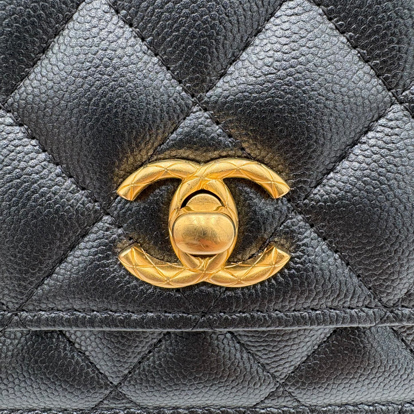 MINT 2023 Chanel Quilted Caviar Wallet On Chain
