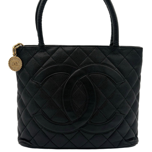 2008/09 Chanel Medallion Tote Black/Gold