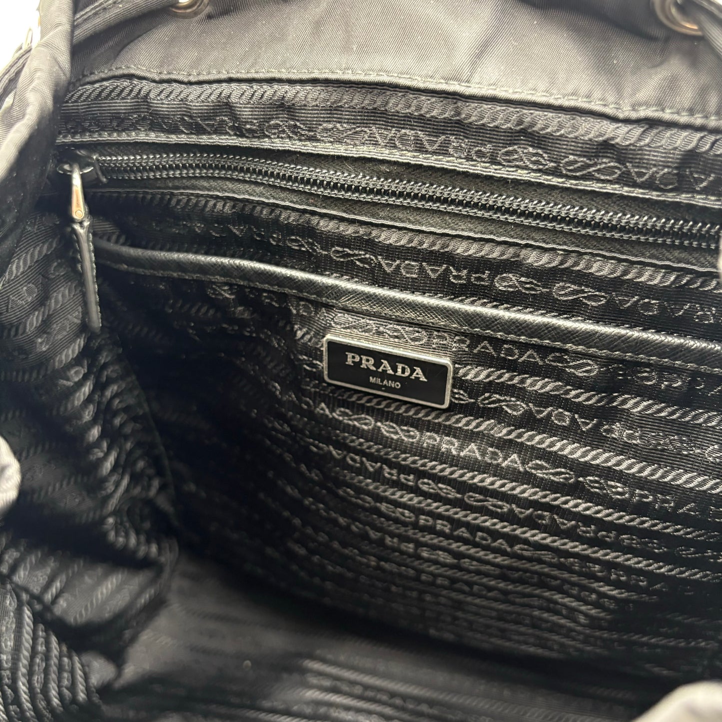 Prada re-Nylon Backpack W/Pouch Medium