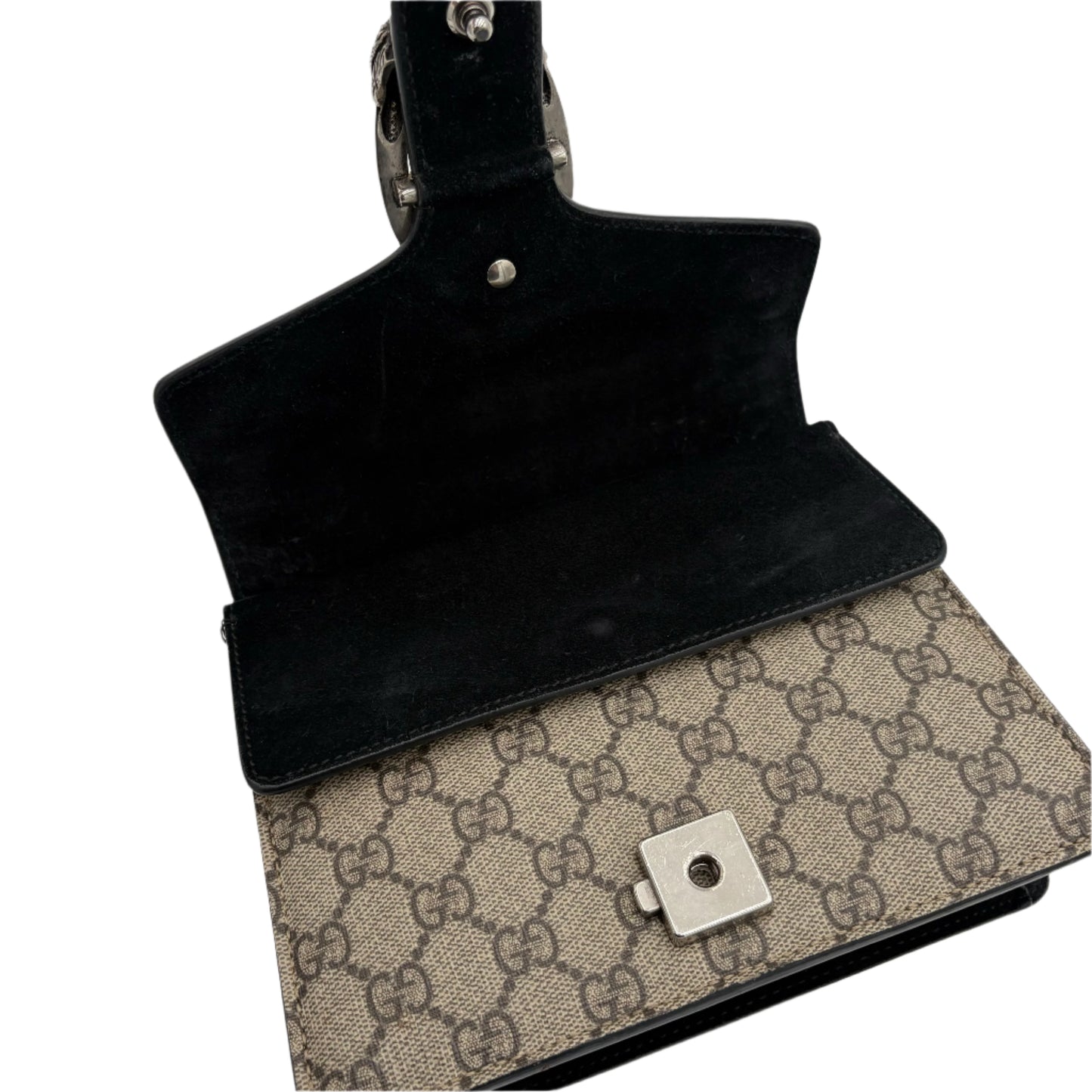 Gucci Dionysus Shoulder Bag-Beige/Black : Small