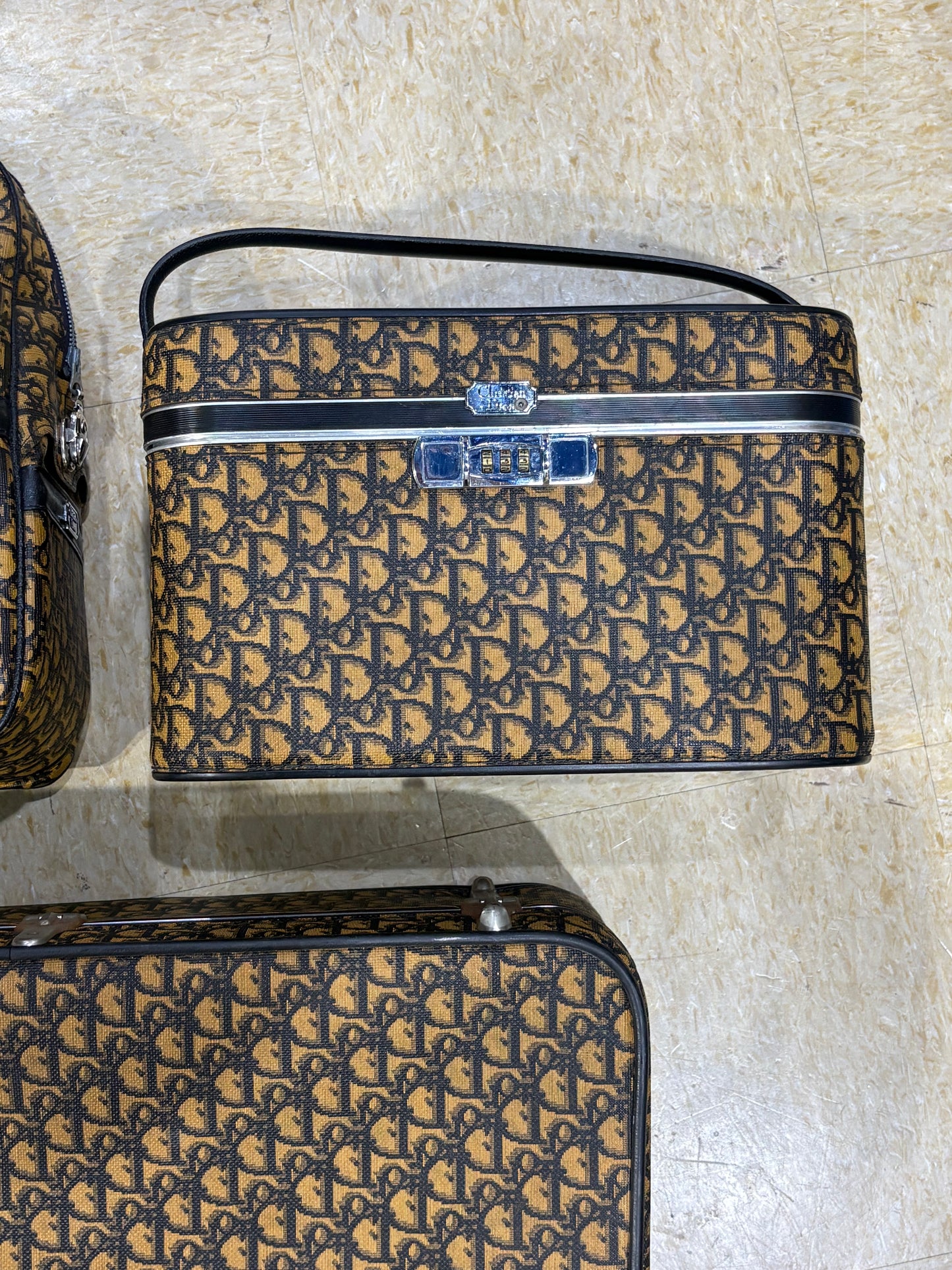 1970's Christian Dior Monogram Train Case