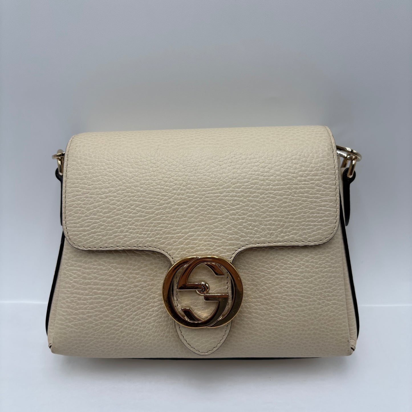 Gucci Interlocking Dollar Leather Crossbody