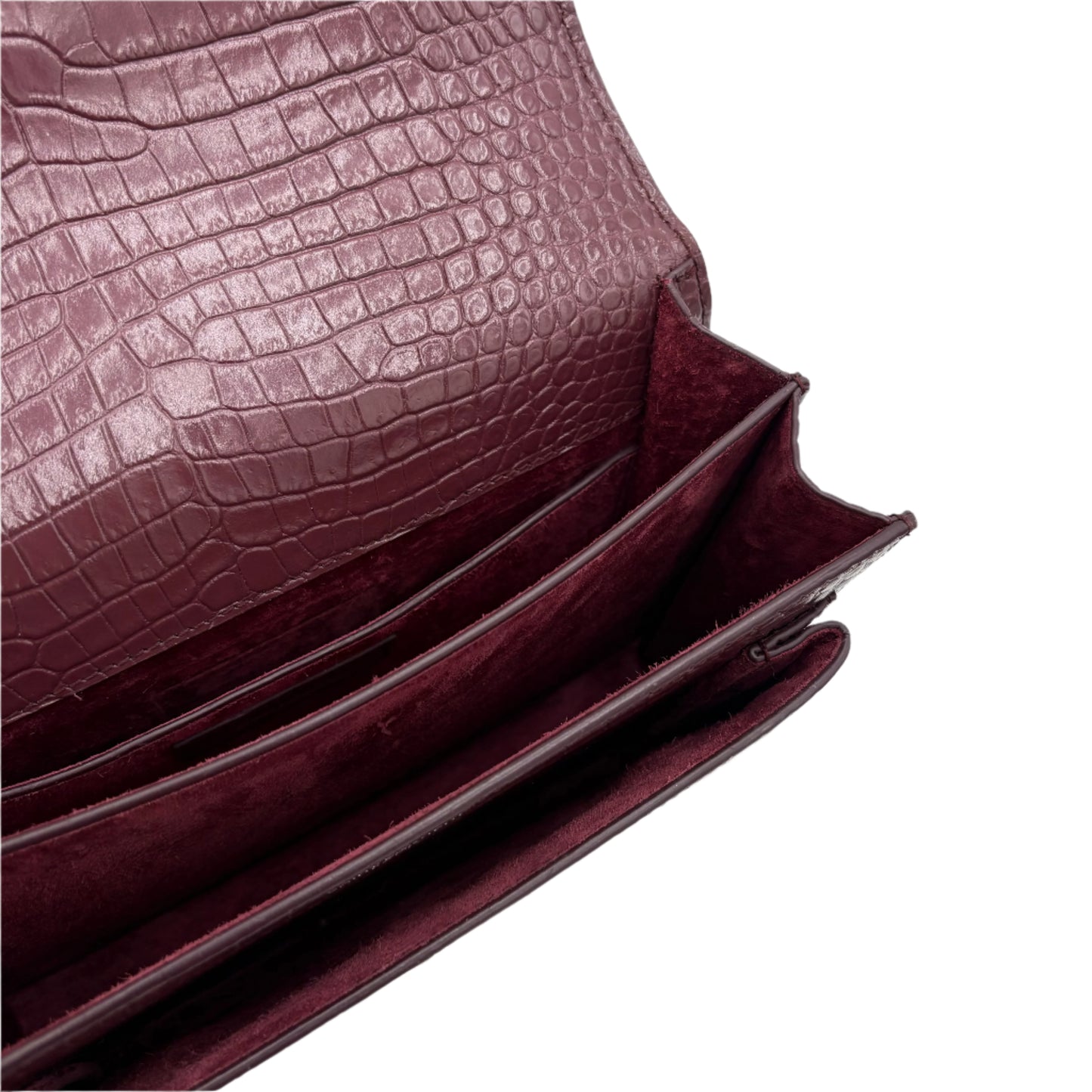 Saint Laurent Medium Sunset Chain Bag - Purple
