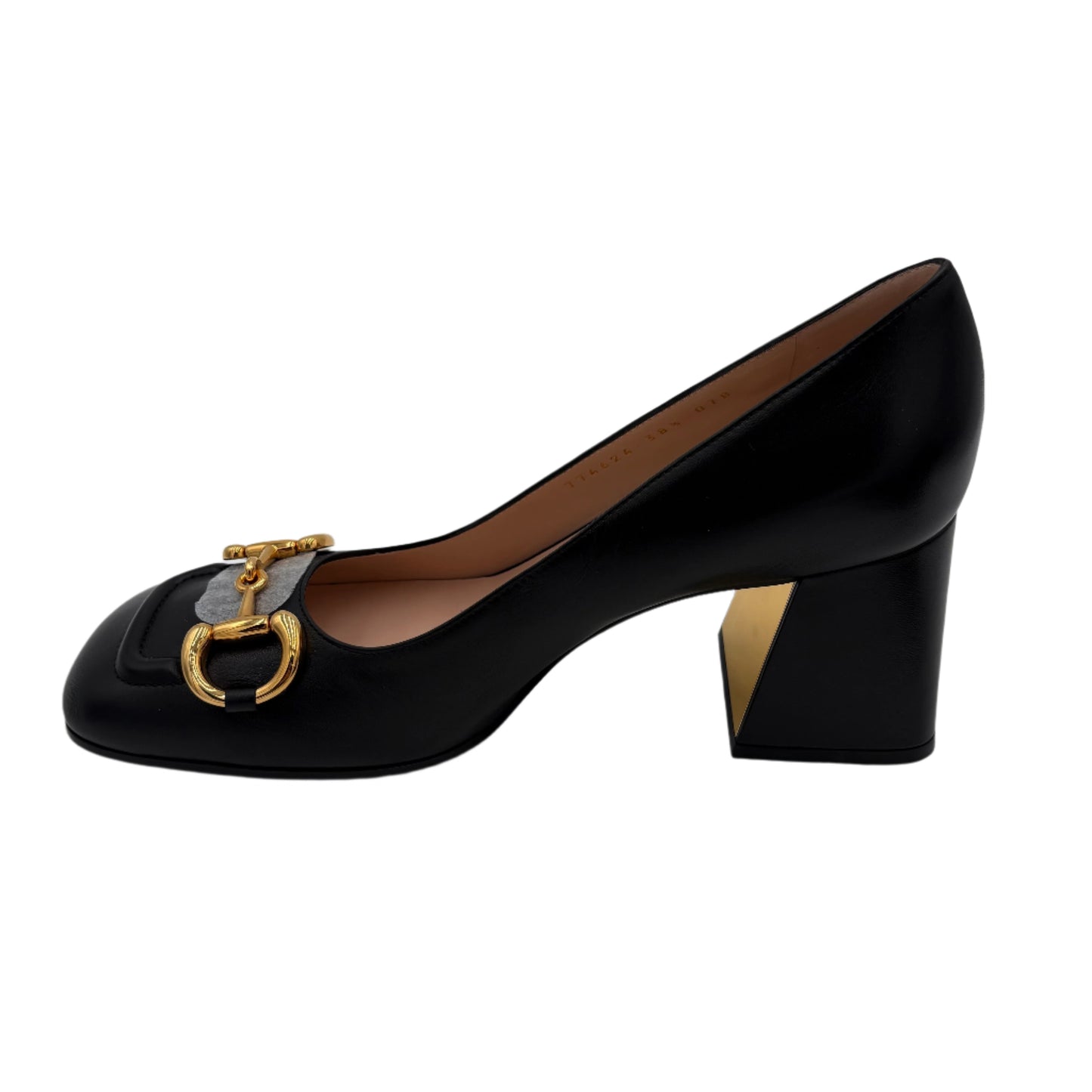 MIB GUCCI Baby Flared Block Heel Pumps
