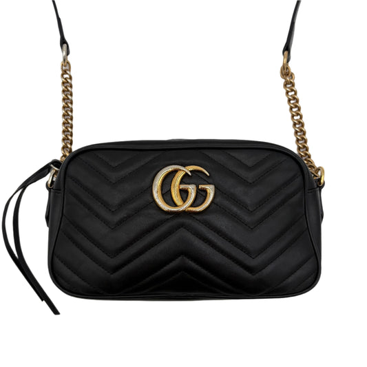 Gucci Black Marmont Camera Shoulder Bag