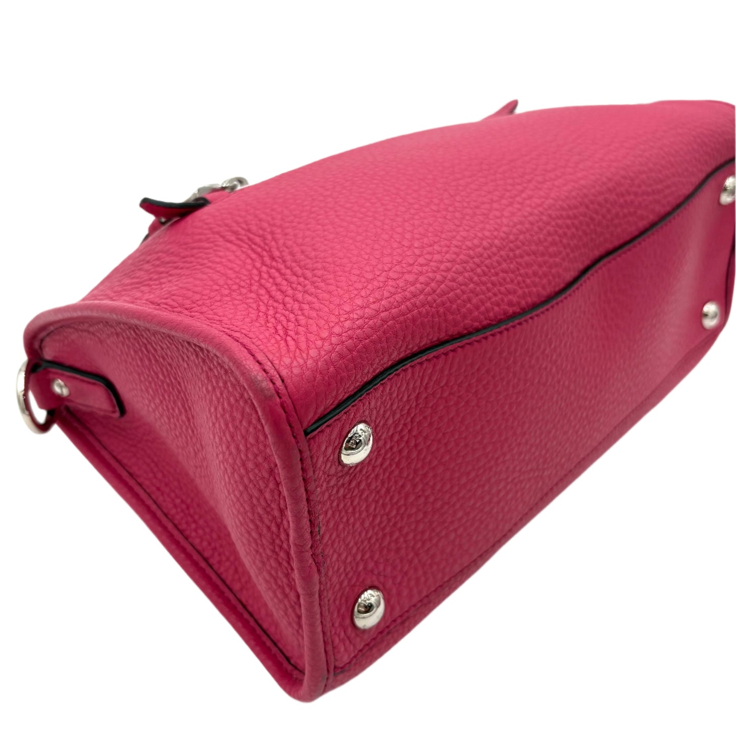 Prada Phenix Fuchsia Vitello Peony Pink Crossbody Bag