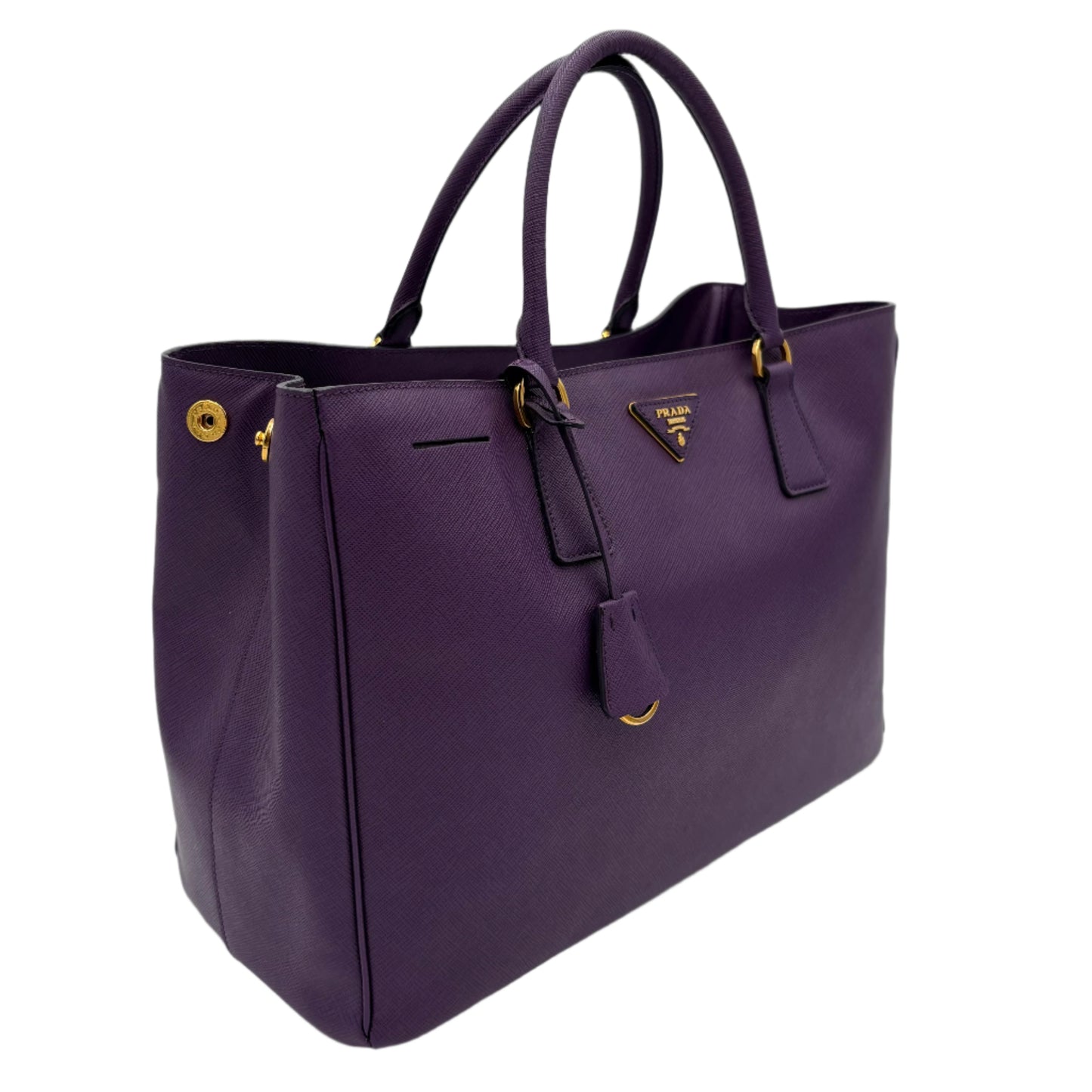 Prada Lux Saffiano Leather Tote-Purple : Medium