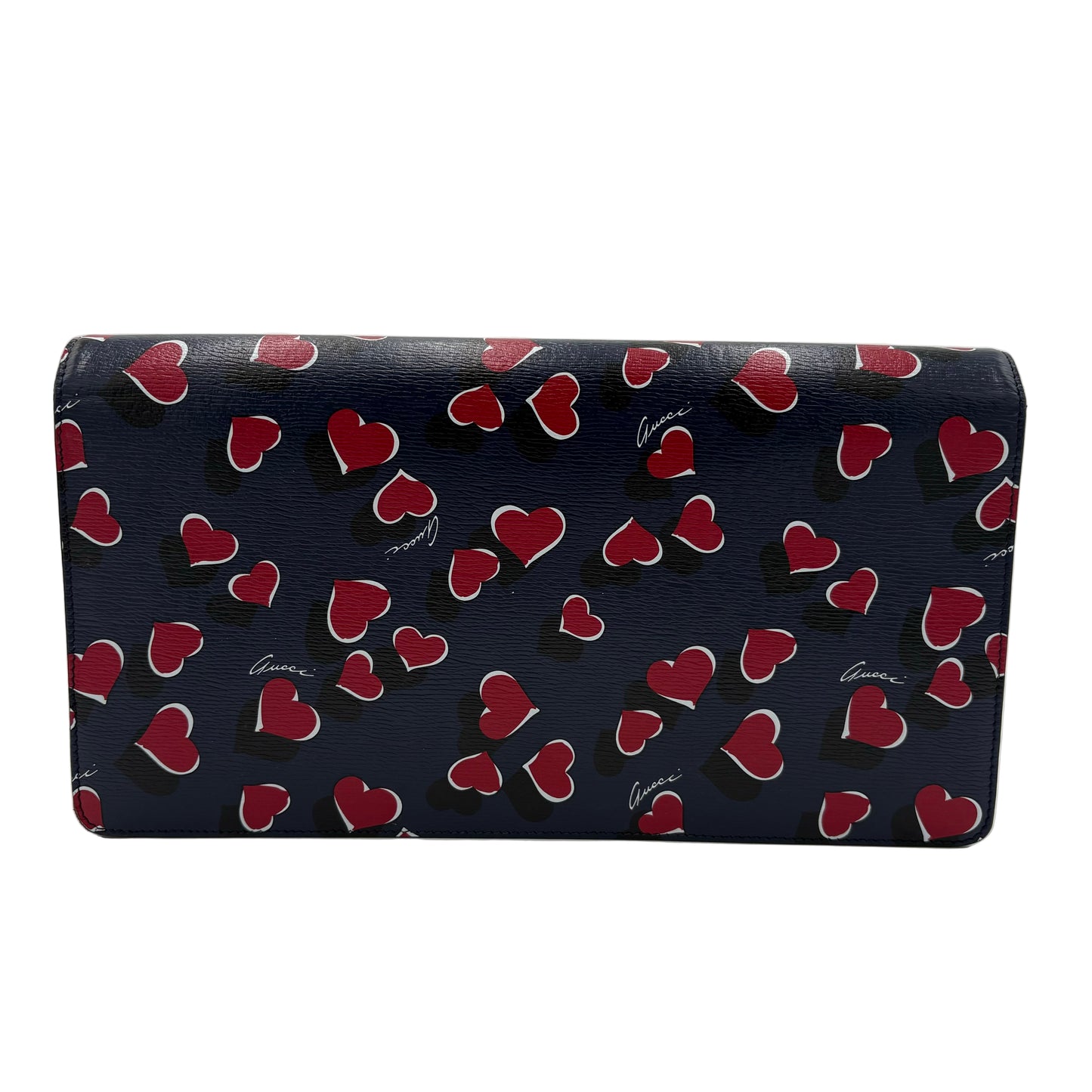 Gucci Leather Heart's A flutter Clutch