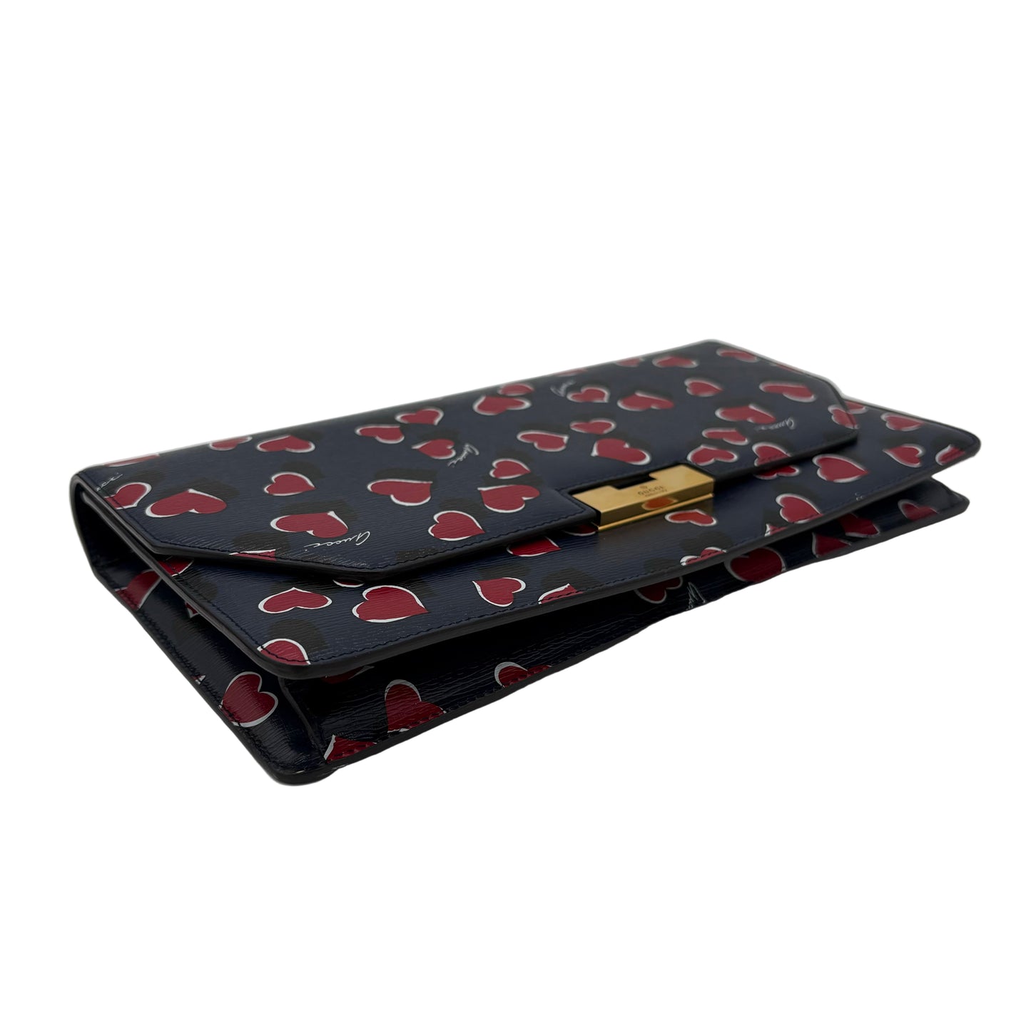 Gucci Leather Heart's A flutter Clutch