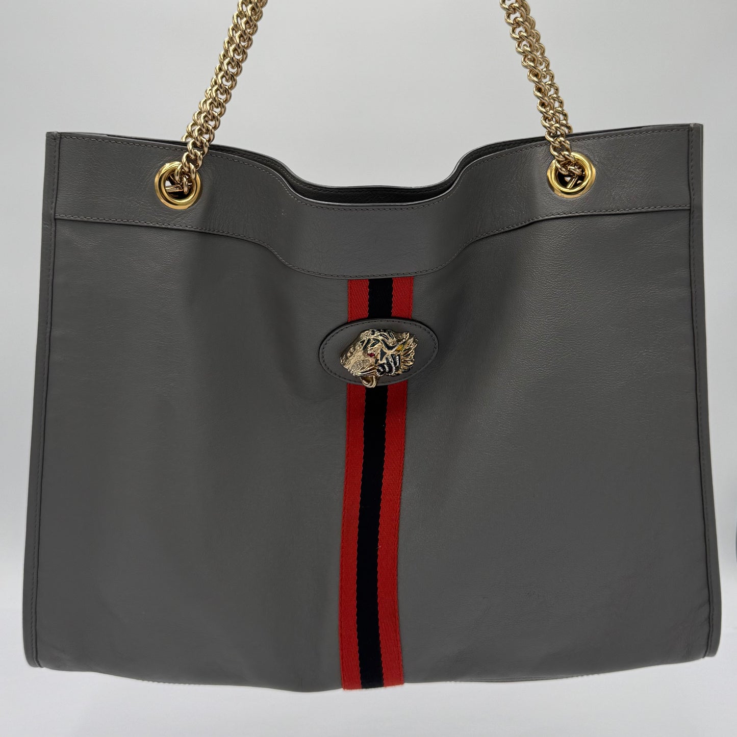 Gucci Large Rajah Tote Bag Grey