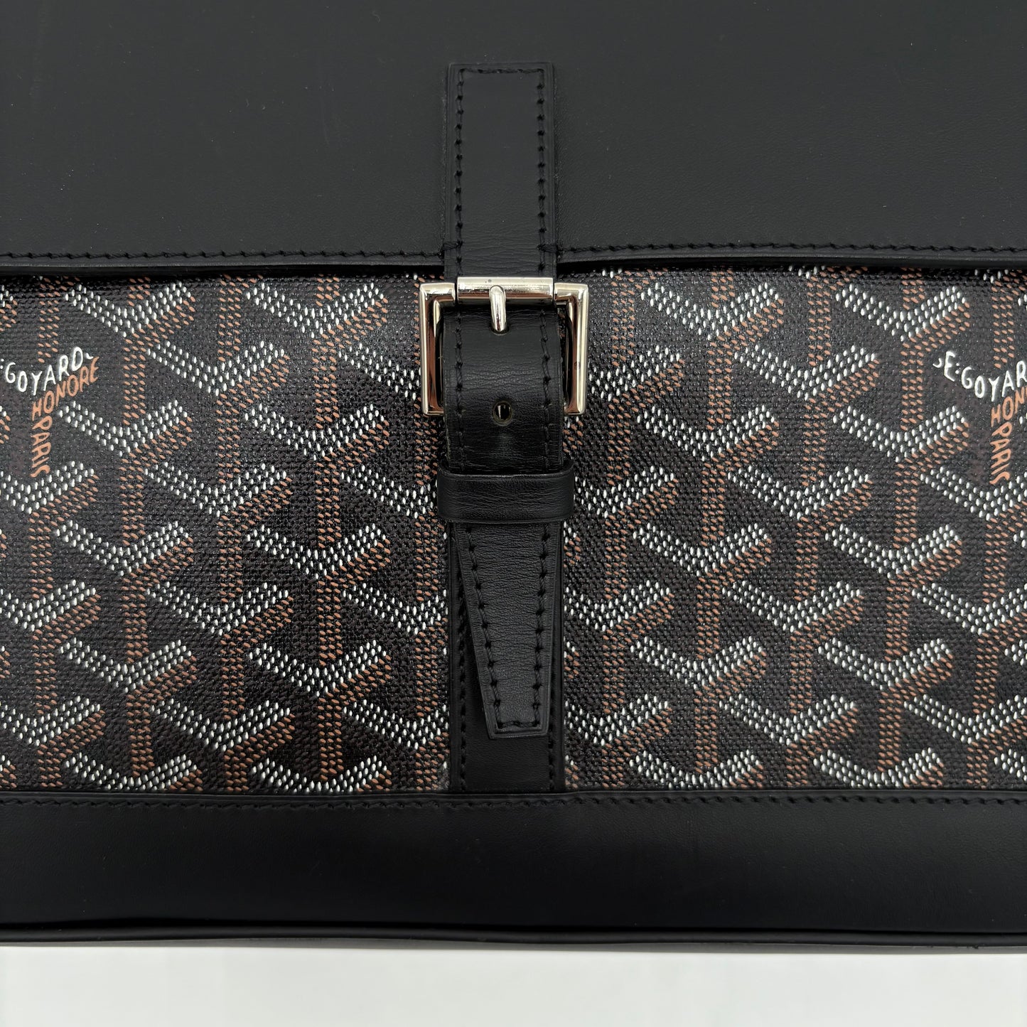 Goyard Citadin Messenger Bag Goyardine Black