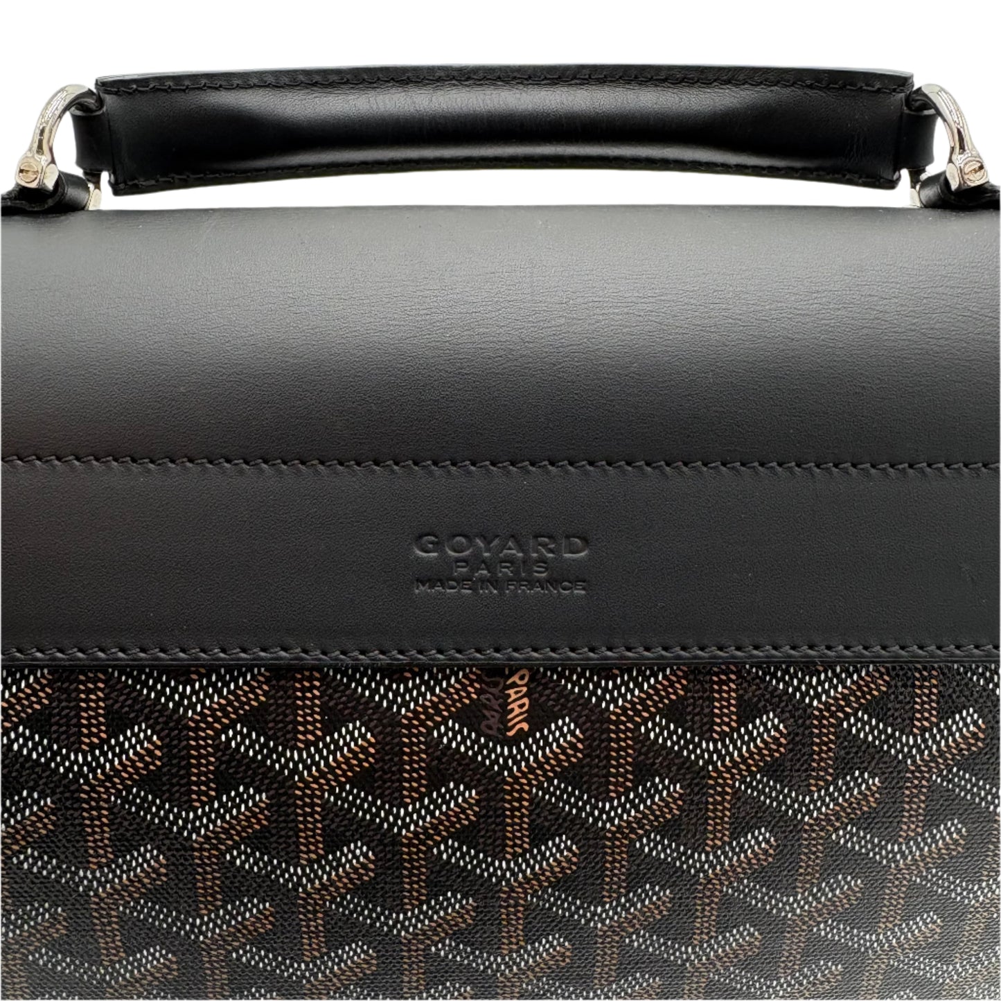 Goyard Citadin Messenger Bag Goyardine Black