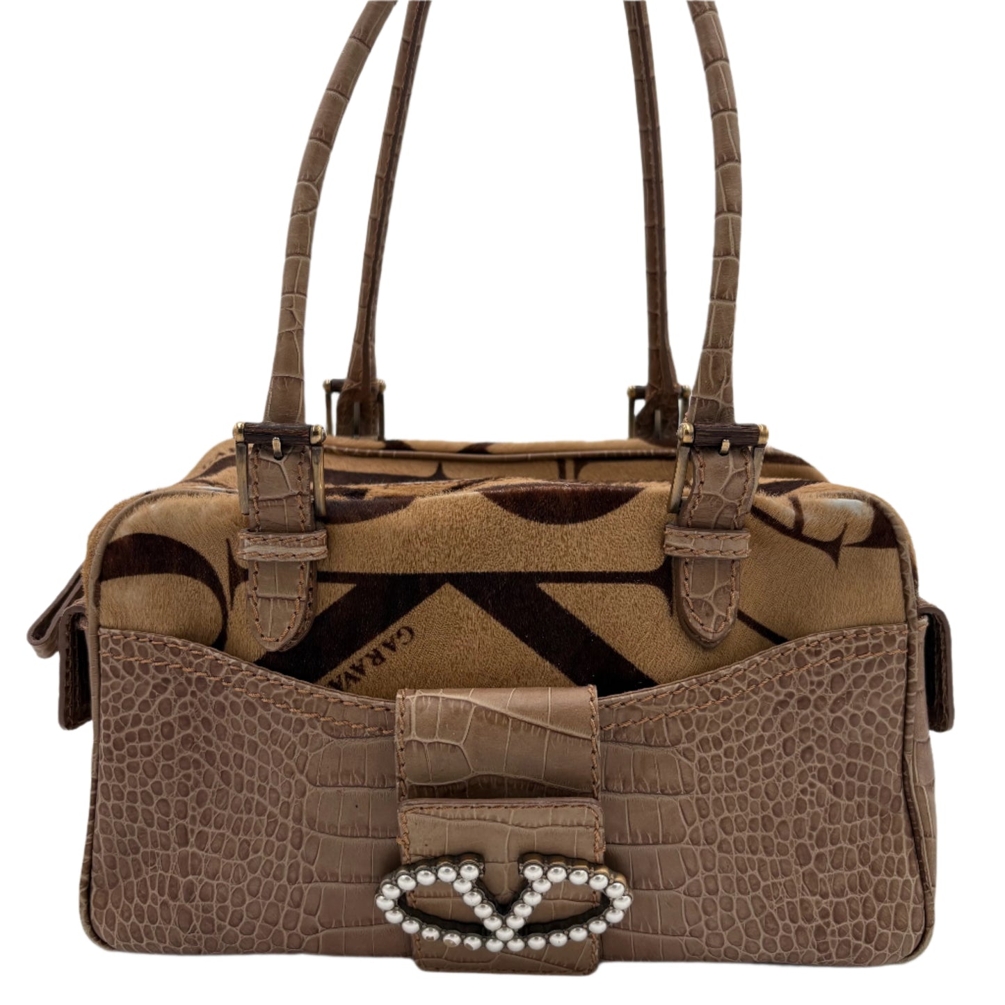 Valentino Pony Hair Pearl Bag