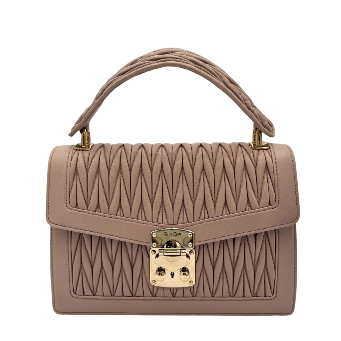 Miu Miu Confidential Leather Ba-Nude
