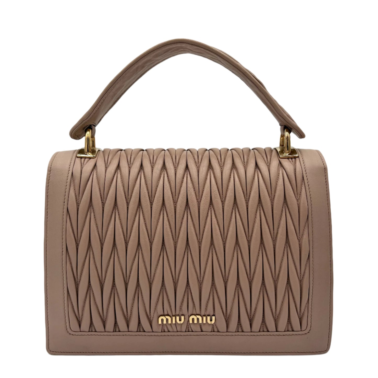 Miu Miu Confidential Leather Ba-Nude